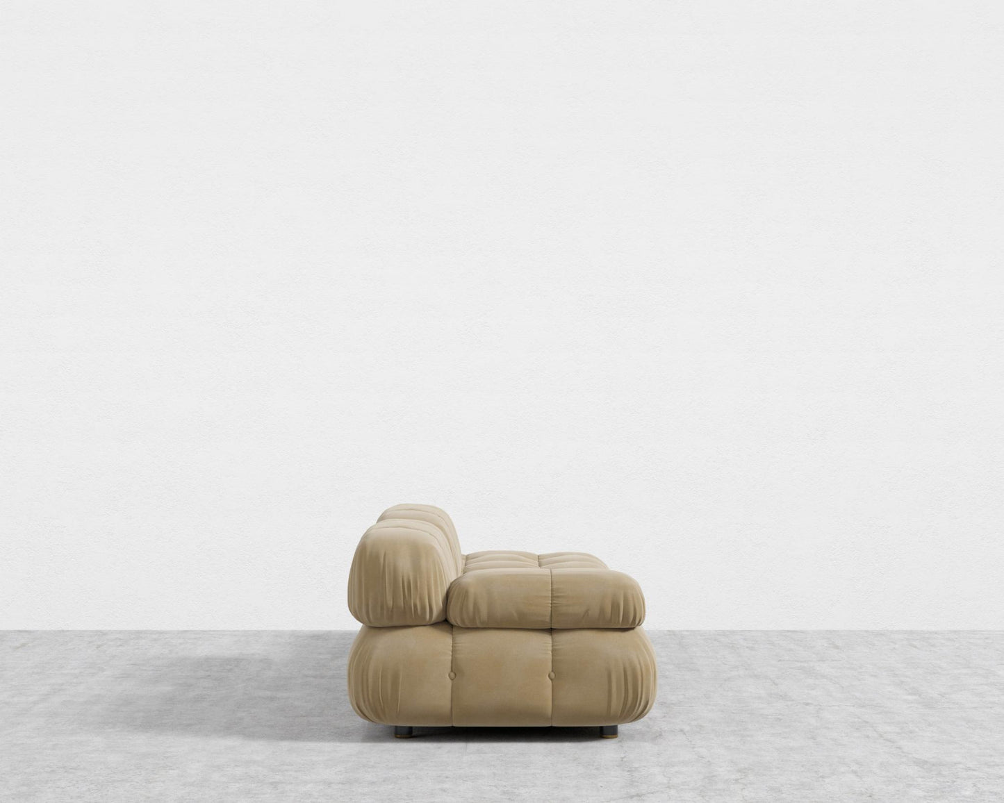 Belia Open End Sofa - Open Left, Plush Velvet - Dune