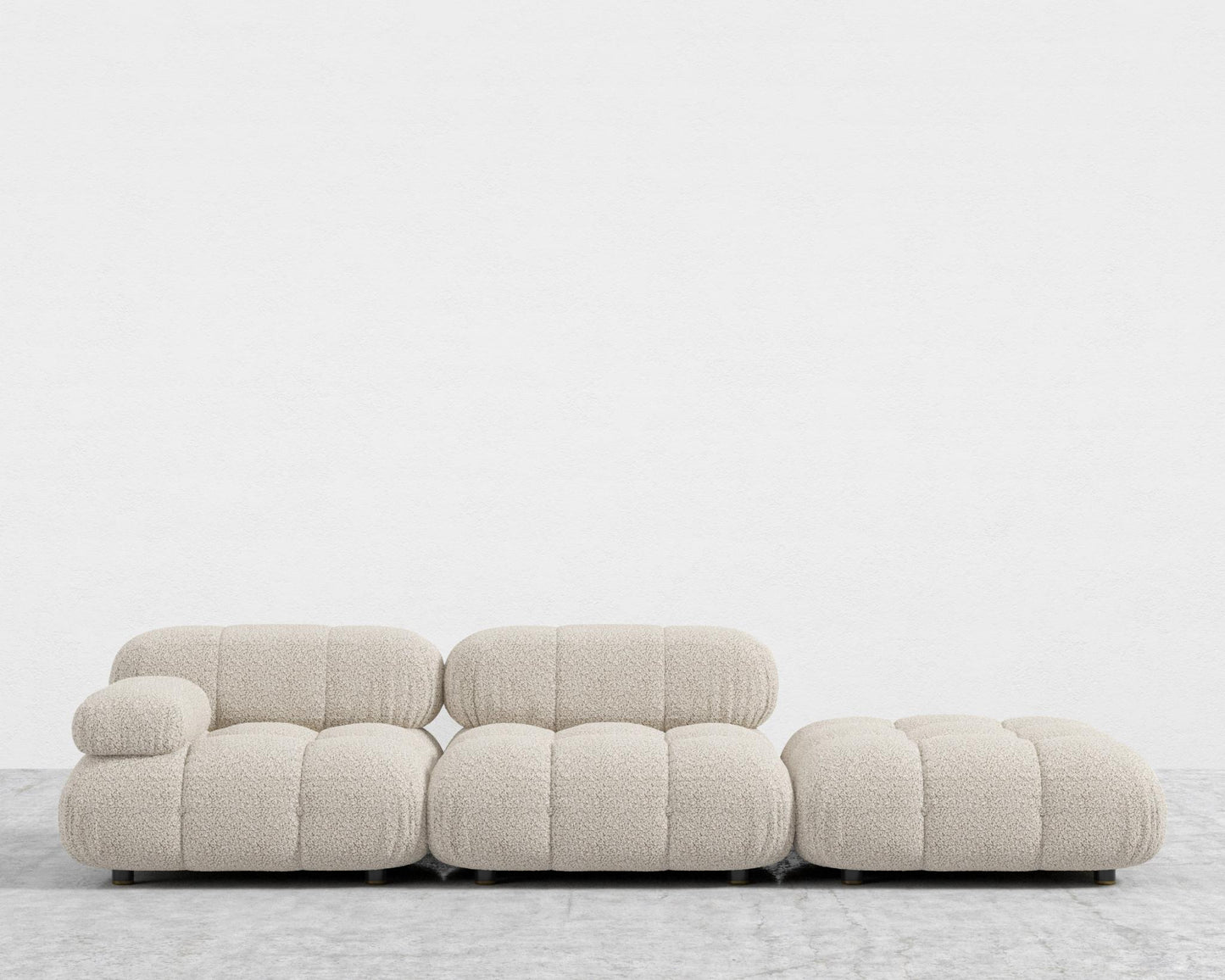 Belia Open End Sofa - Open Left, Shearling - Almond