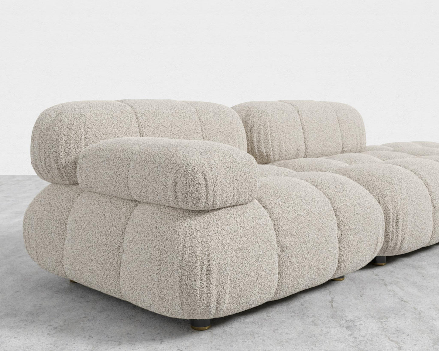Belia Open End Sofa - Open Left, Shearling - Almond