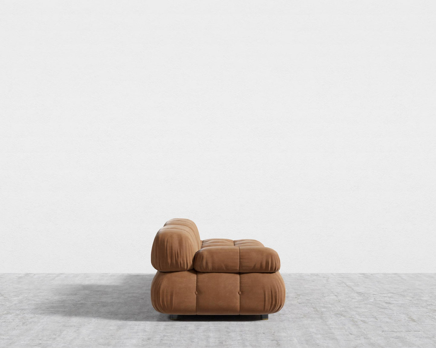 Belia Open End Sofa - Open Left, Venice Vegan Suede - Cider