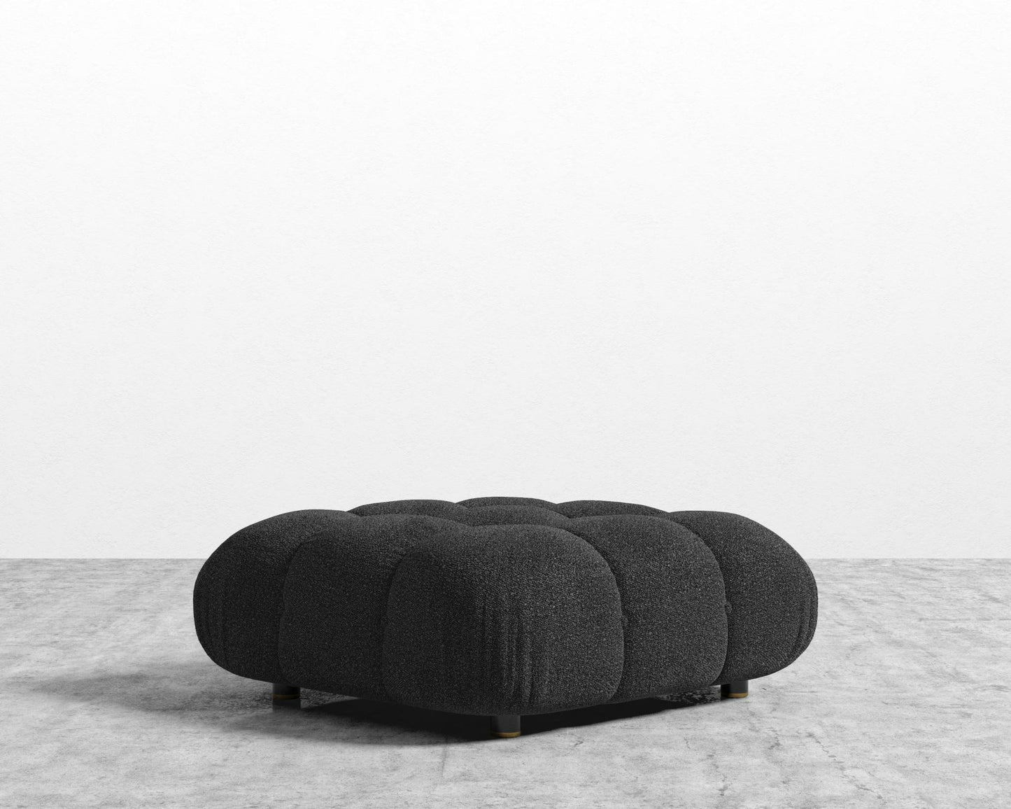 Belia Ottoman - Chatou Bouclé - Caviar