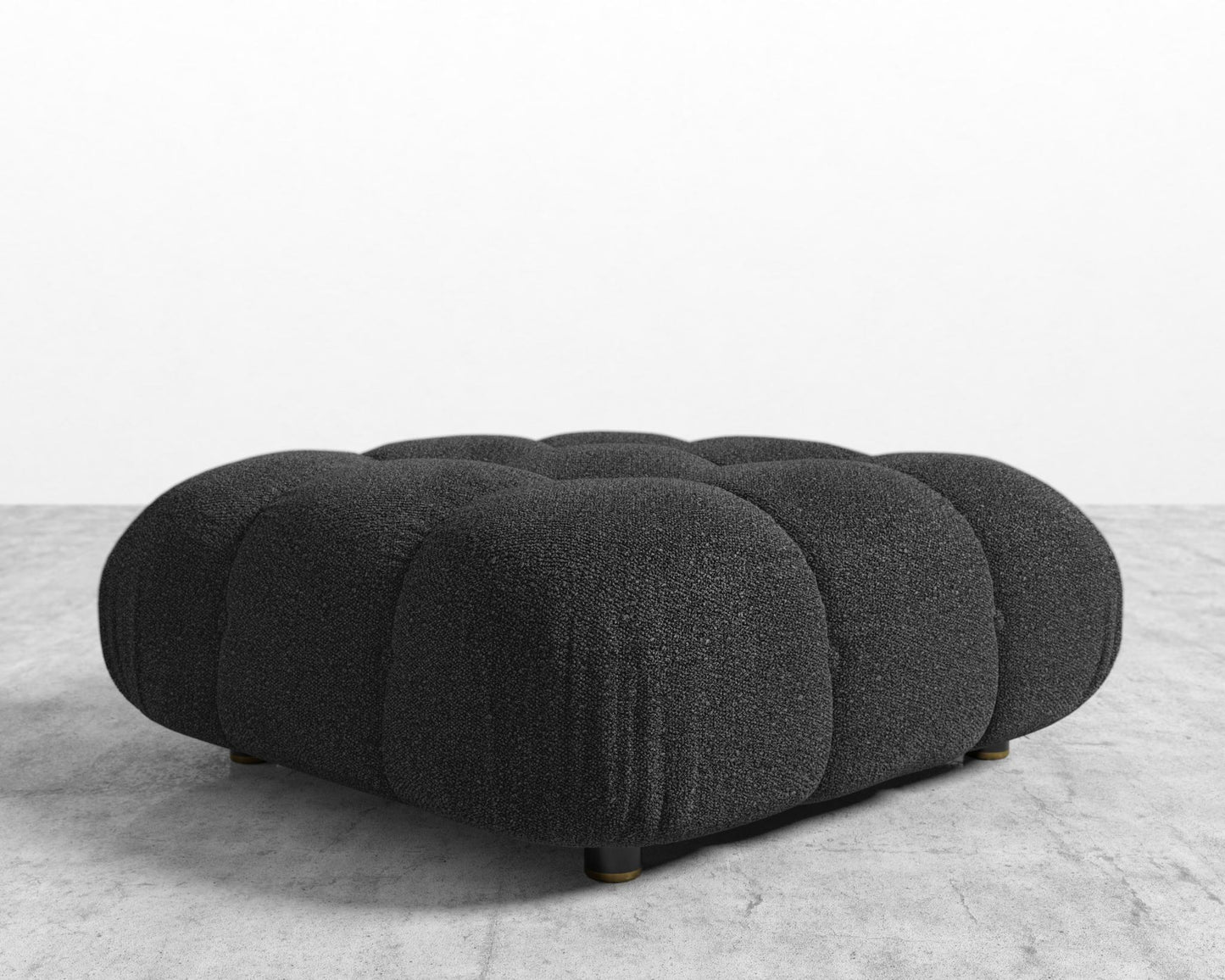 Belia Ottoman - Chatou Bouclé - Caviar