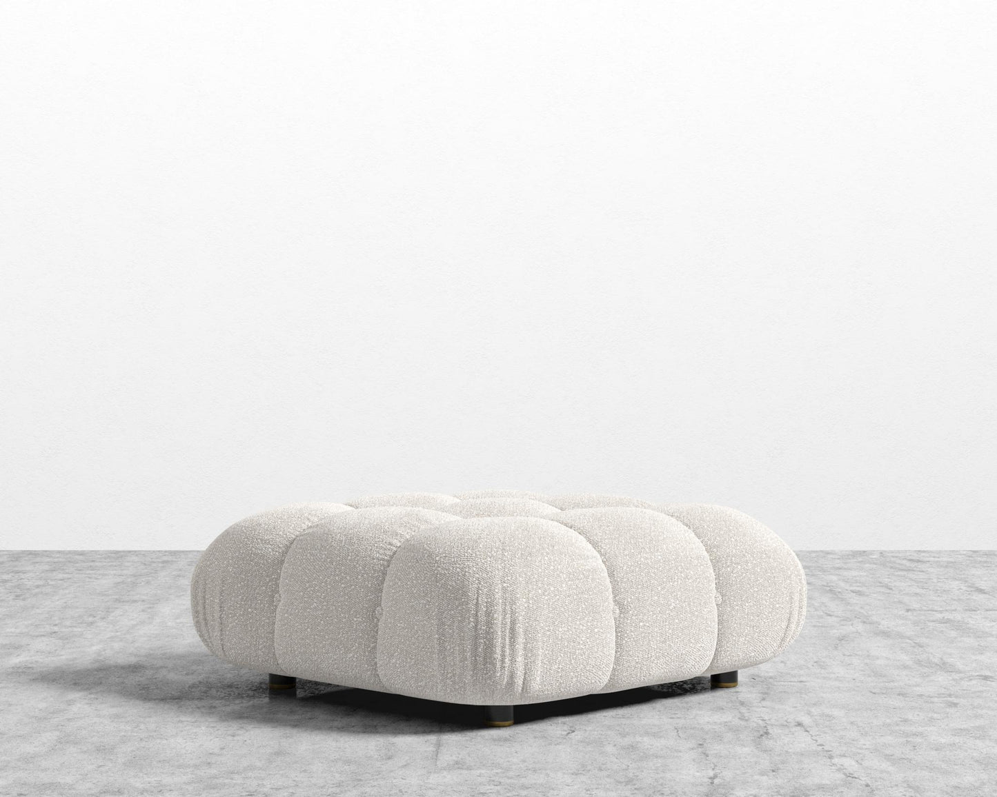 Belia Ottoman - Chatou Bouclé - Pearl