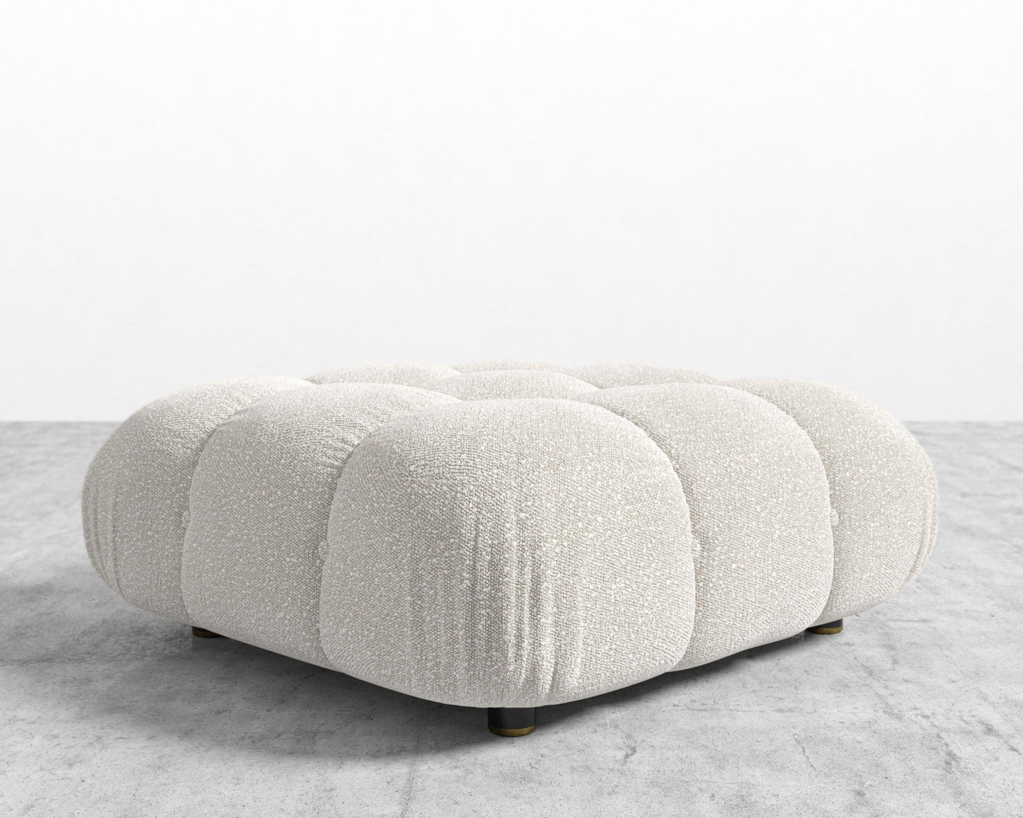 Belia Ottoman - Chatou Bouclé - Pearl