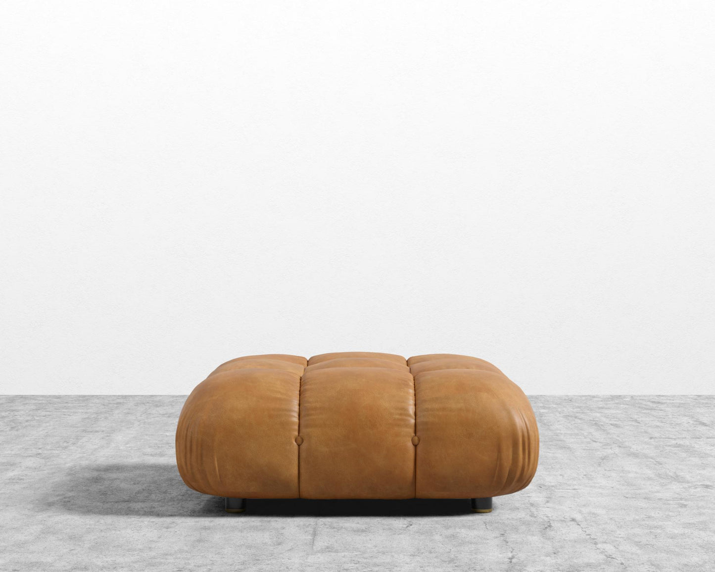 Belia Ottoman - Microfiber Leather - Trento Morocco