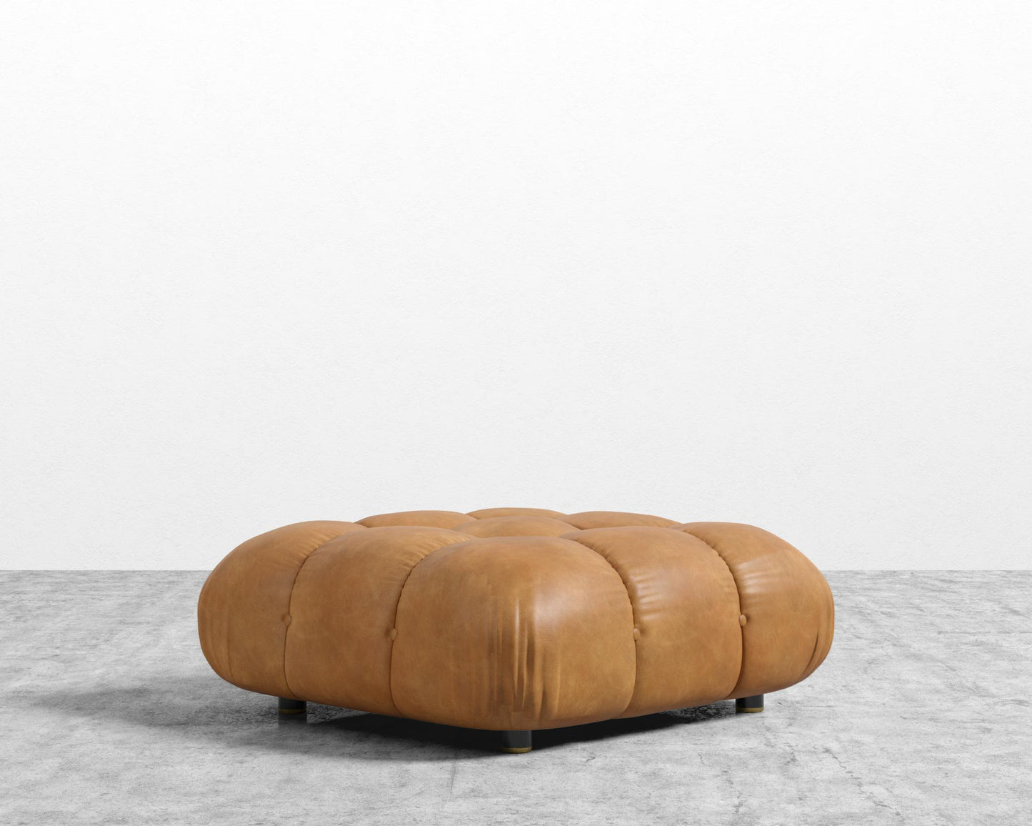 Belia Ottoman - Microfiber Leather - Trento Morocco