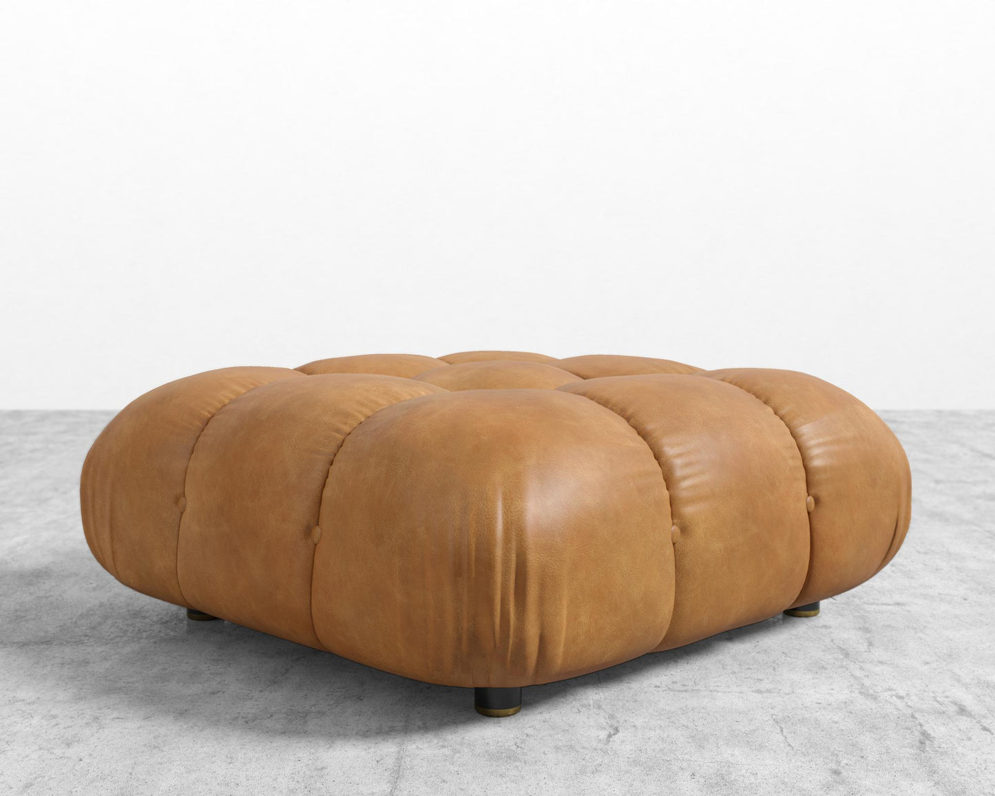 Belia Ottoman - Microfiber Leather - Trento Morocco