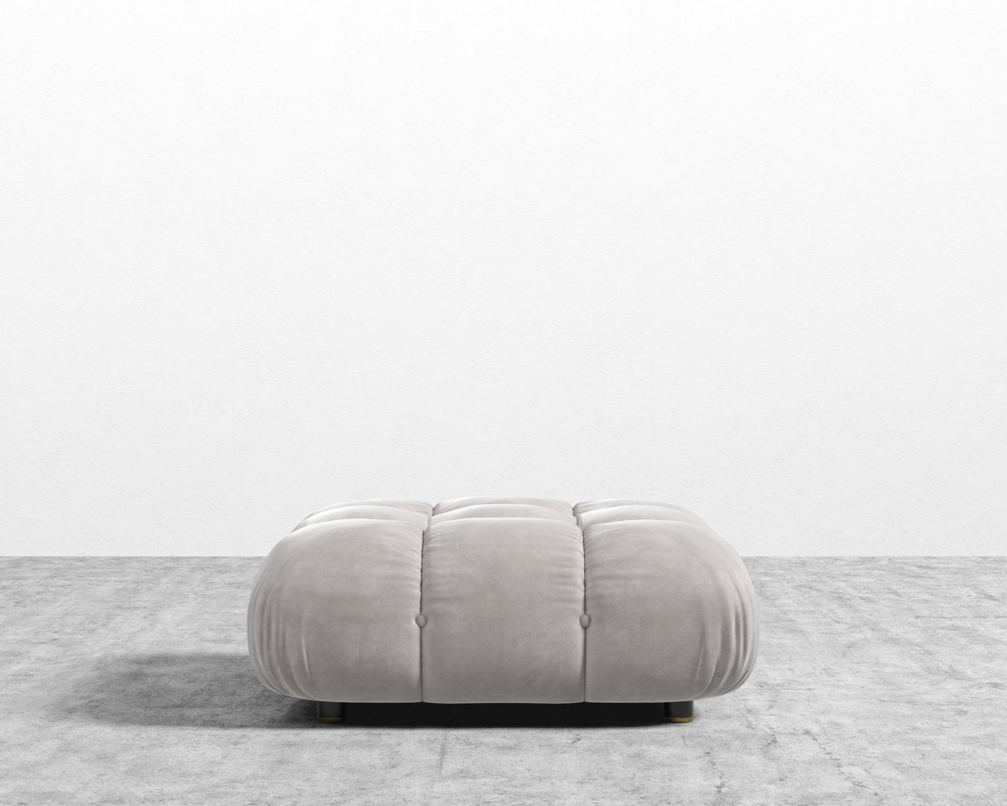 Belia Ottoman - Venice Vegan Suede - Chiffon