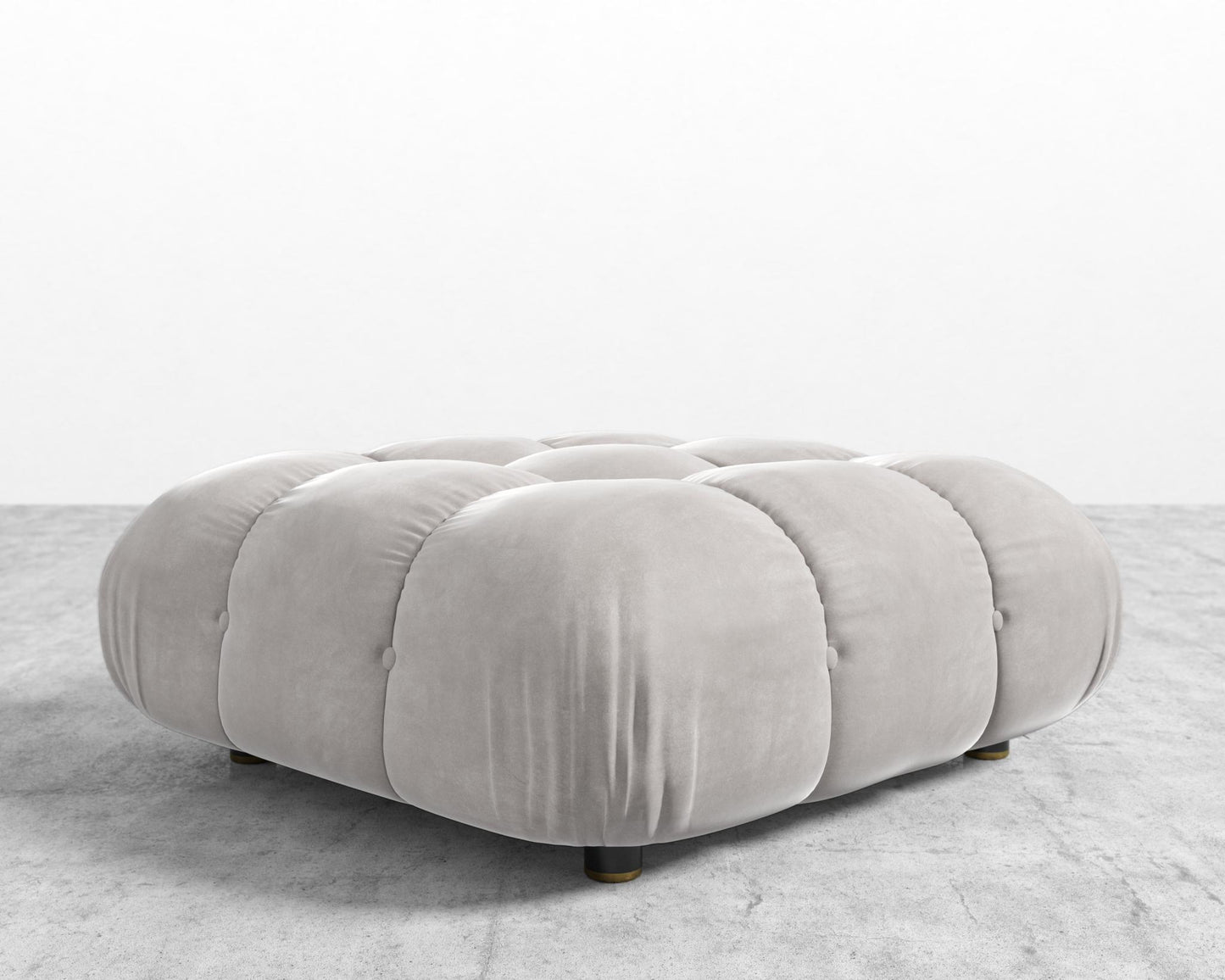 Belia Ottoman - Venice Vegan Suede - Chiffon