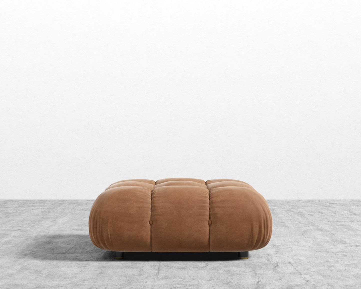 Belia Ottoman - Venice Vegan Suede - Cider