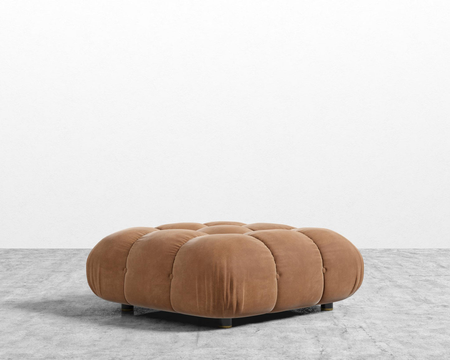 Belia Ottoman - Venice Vegan Suede - Cider