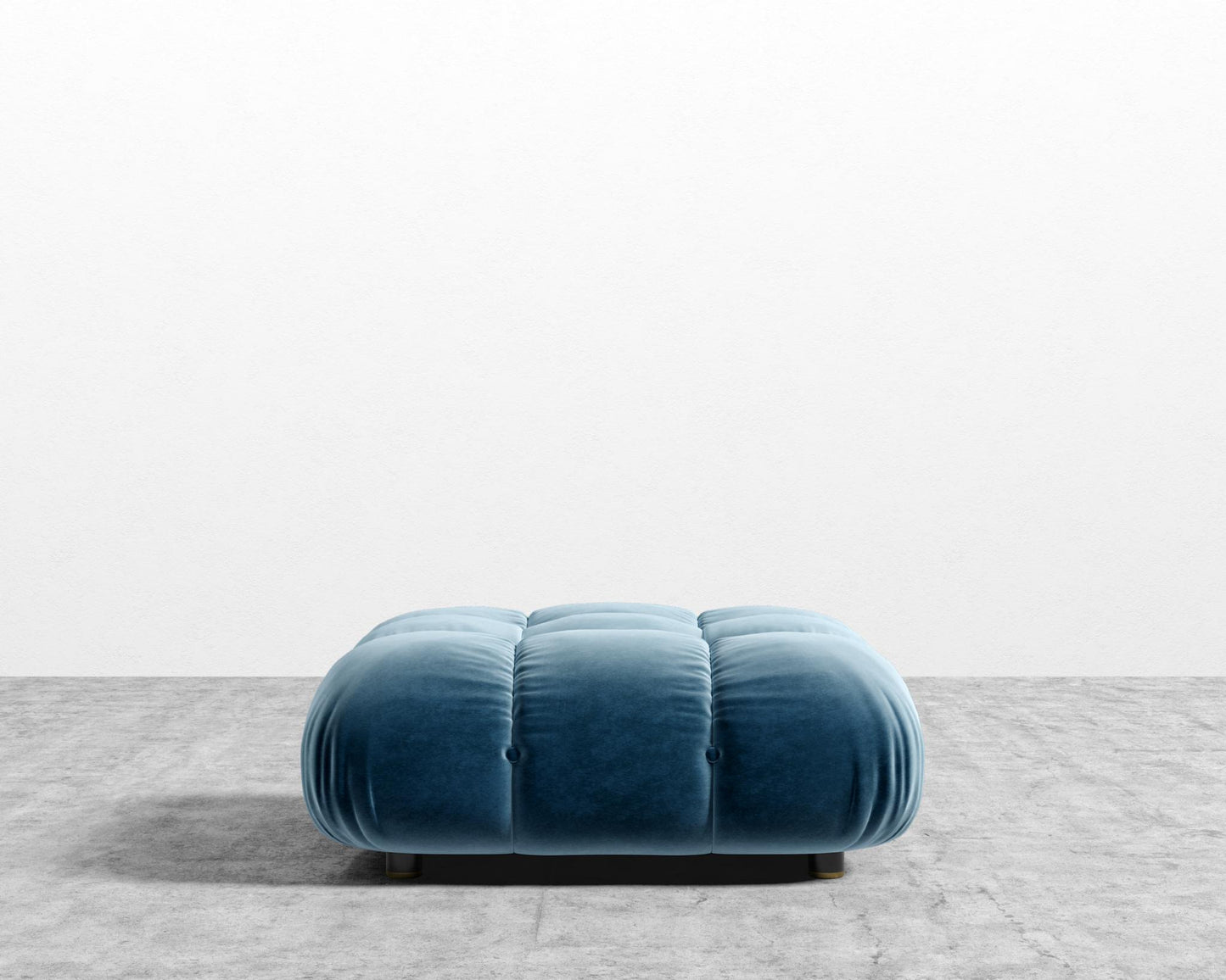 Belia Ottoman - Plush Velvet - Solstice