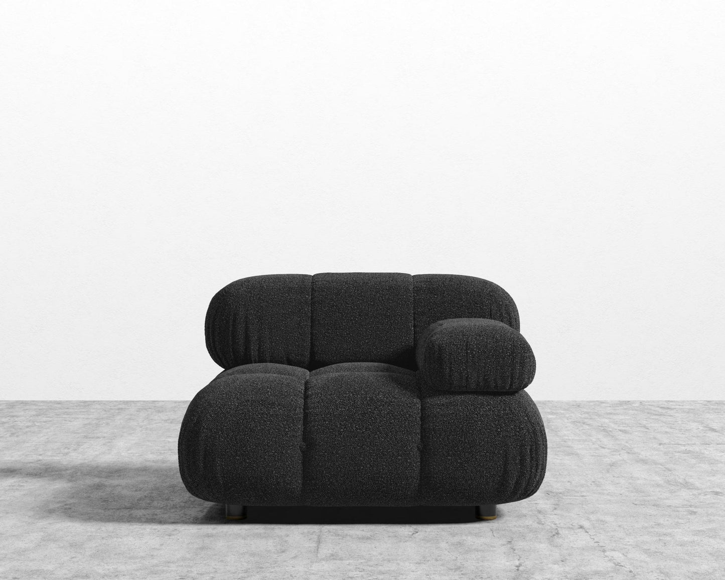 Belia Right Arm - Chatou Bouclé - Caviar