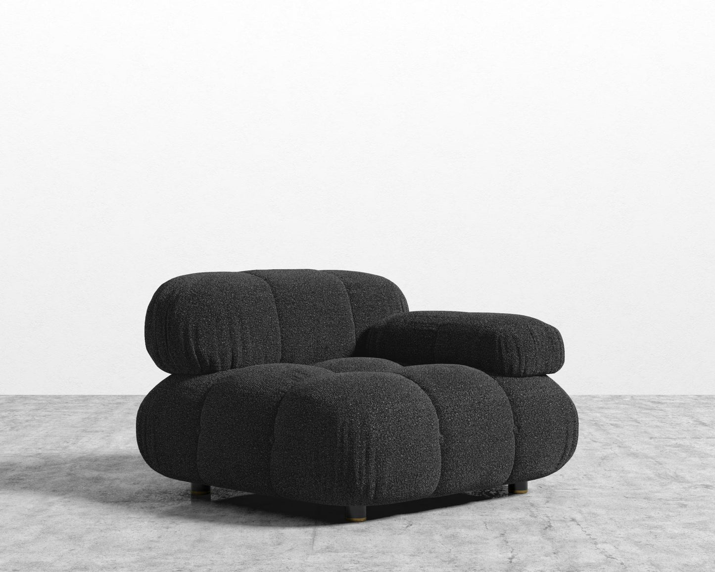 Belia Right Arm - Chatou Bouclé - Caviar