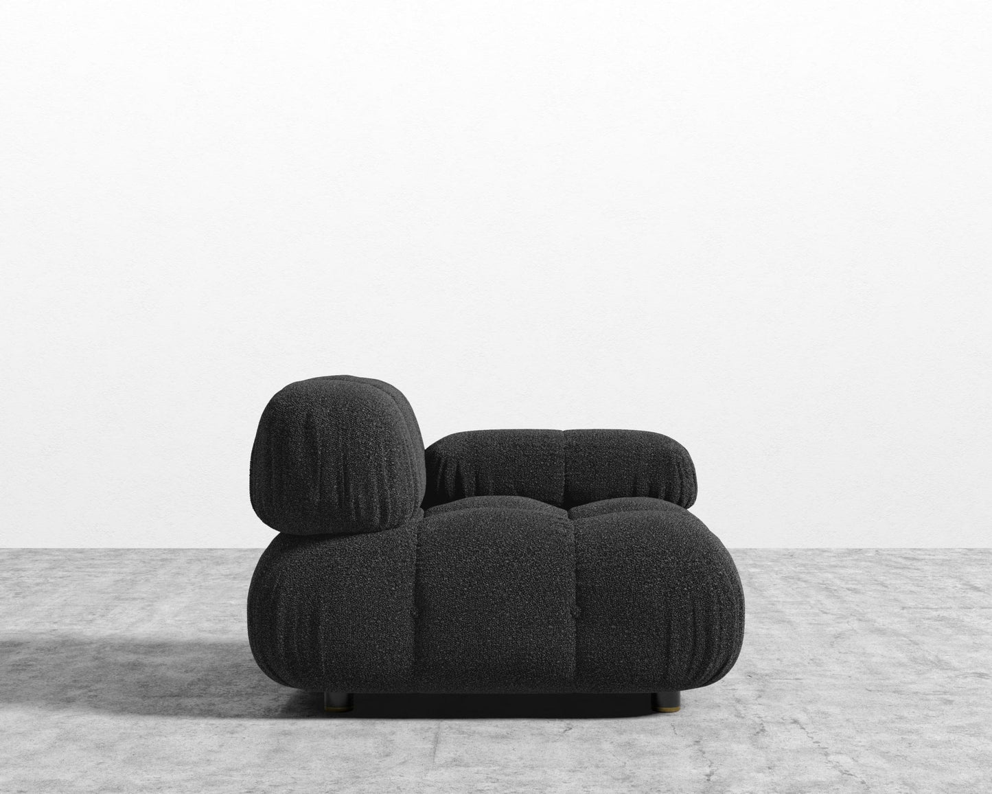 Belia Right Arm - Chatou Bouclé - Caviar