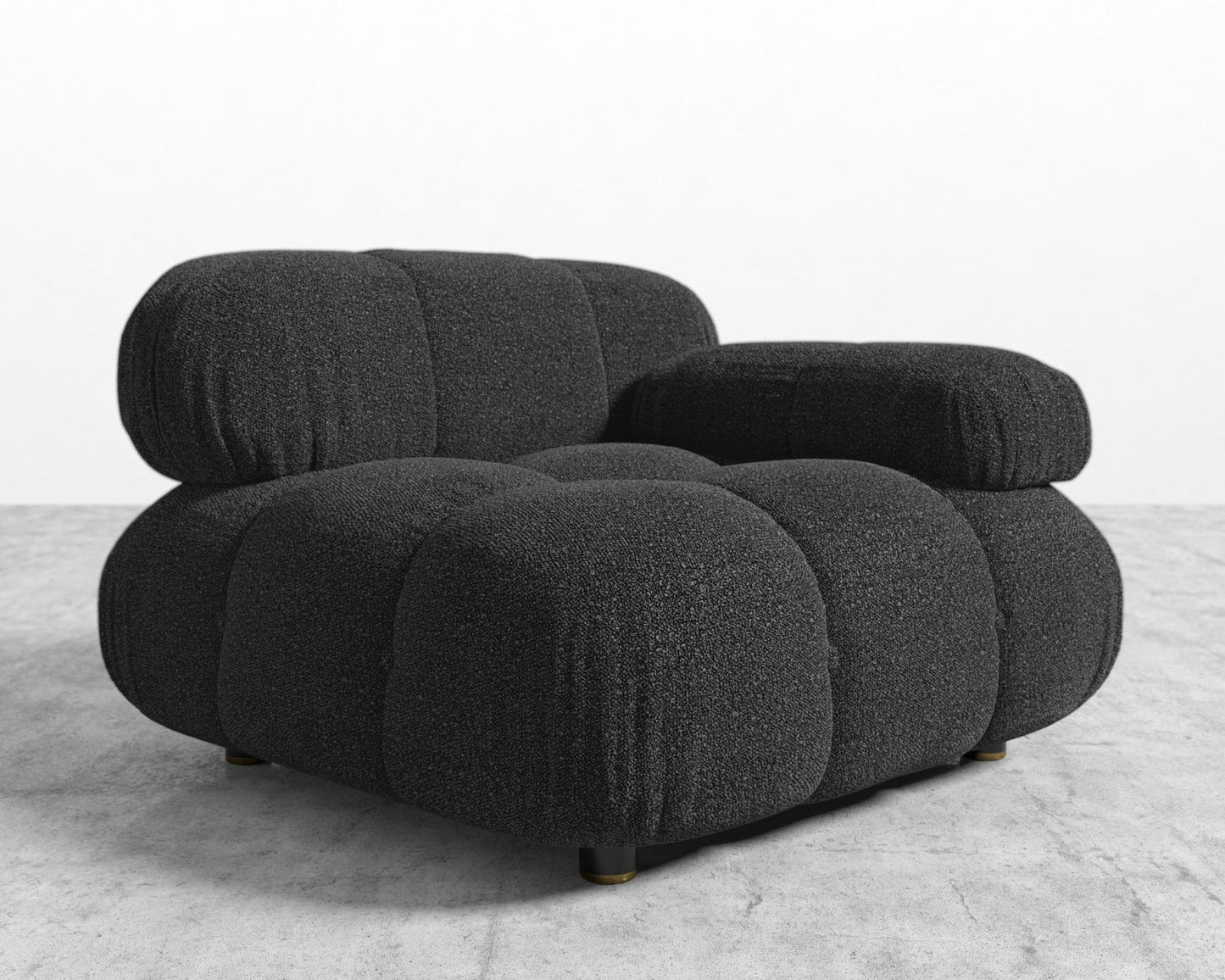 Belia Right Arm - Chatou Bouclé - Caviar