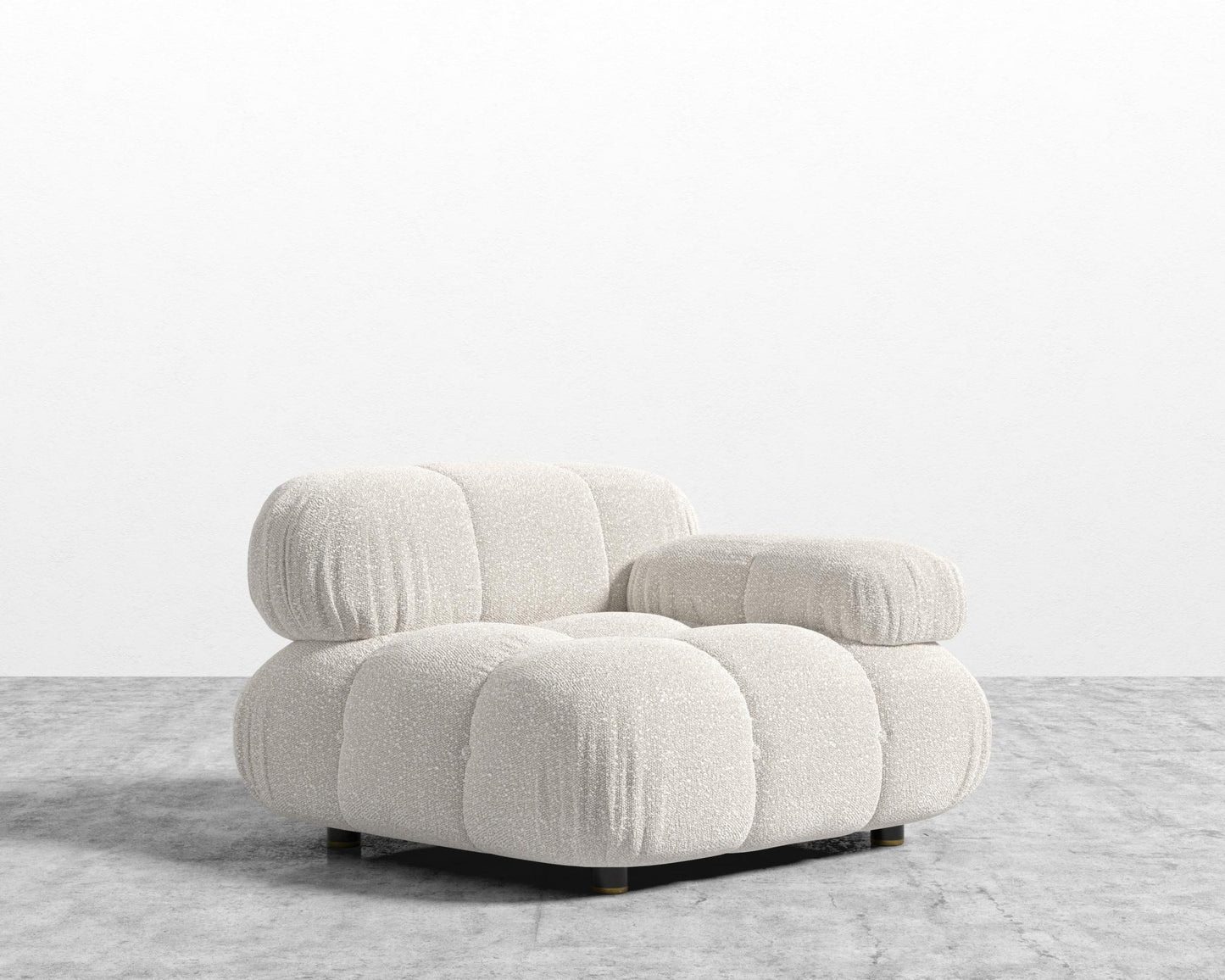 Belia Right Arm - Chatou Bouclé - Pearl