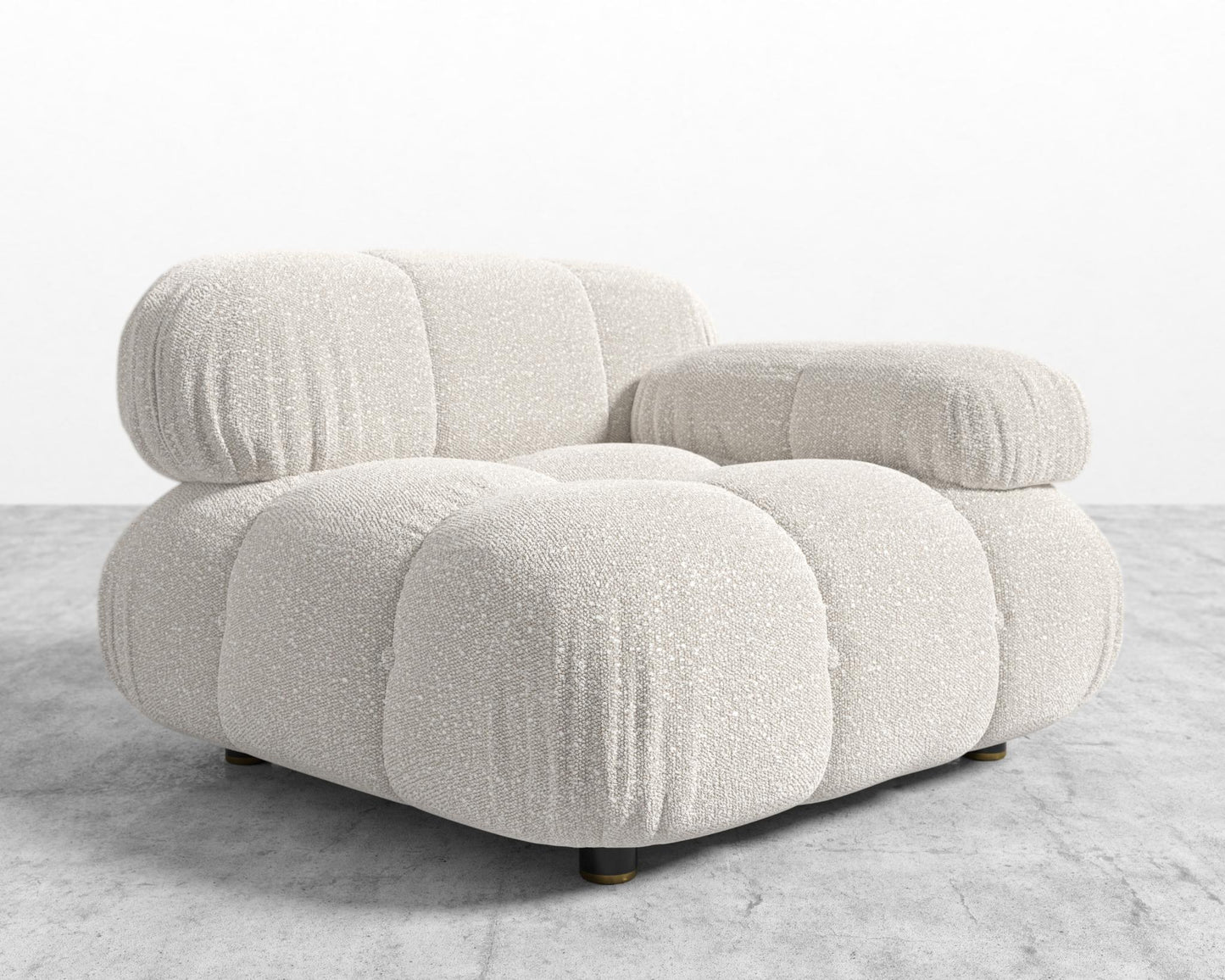 Belia Right Arm - Chatou Bouclé - Pearl