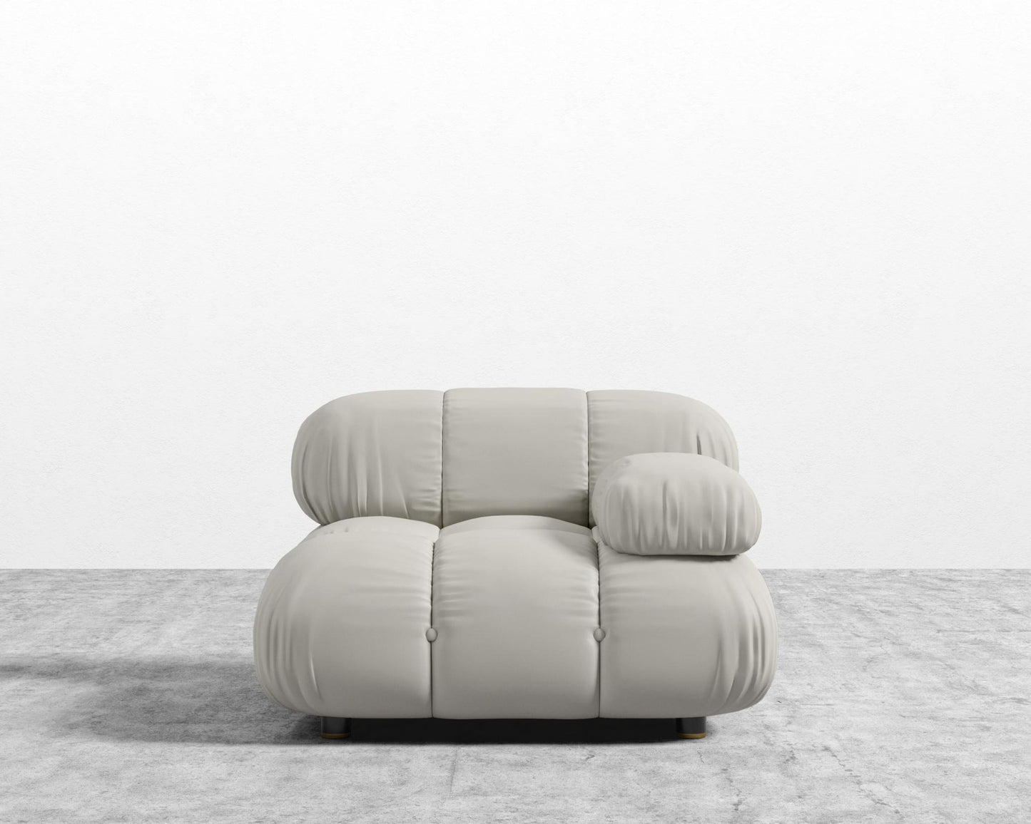 Belia Right Arm - Microfiber Leather - Trento Taupe