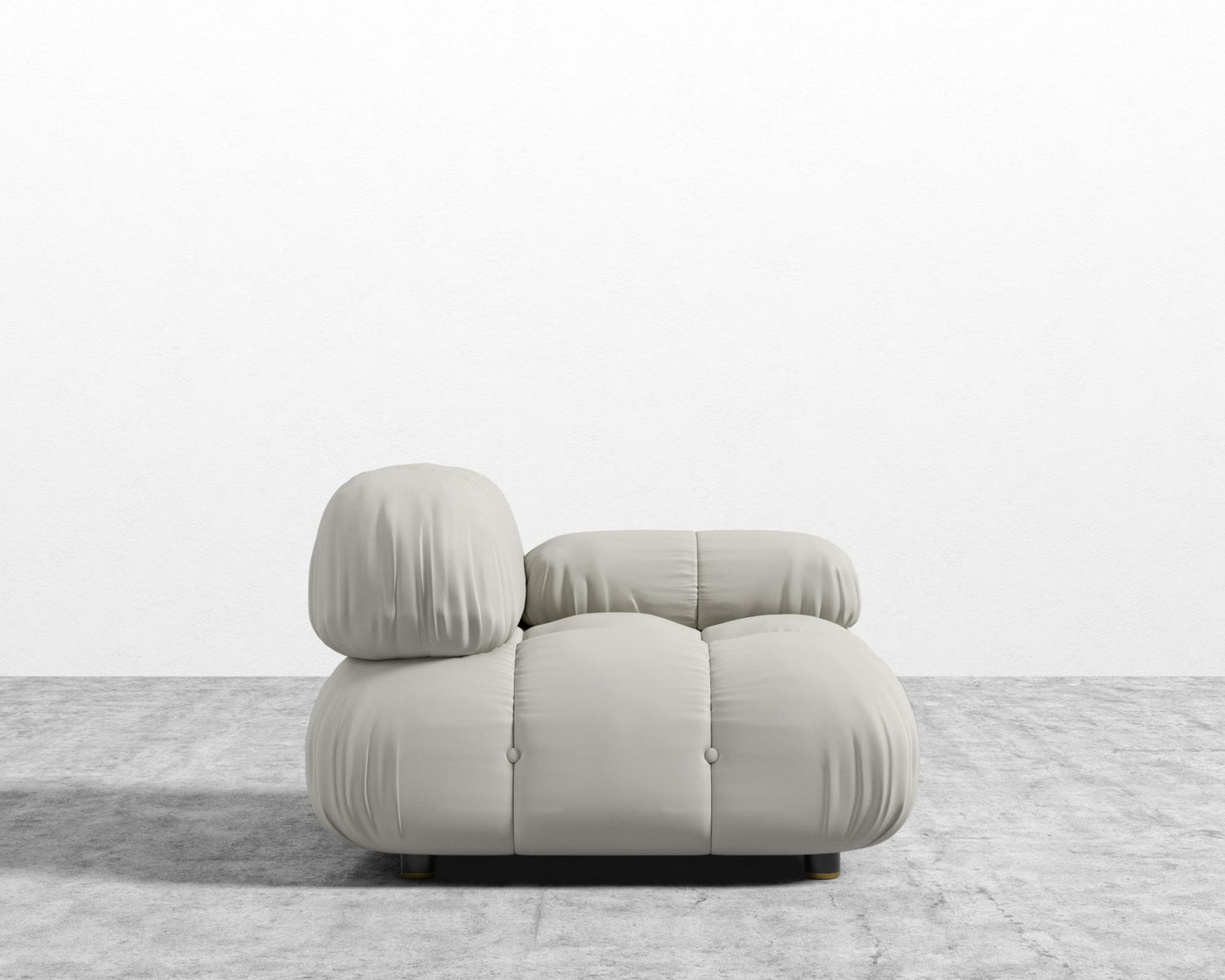 Belia Right Arm - Microfiber Leather - Trento Taupe