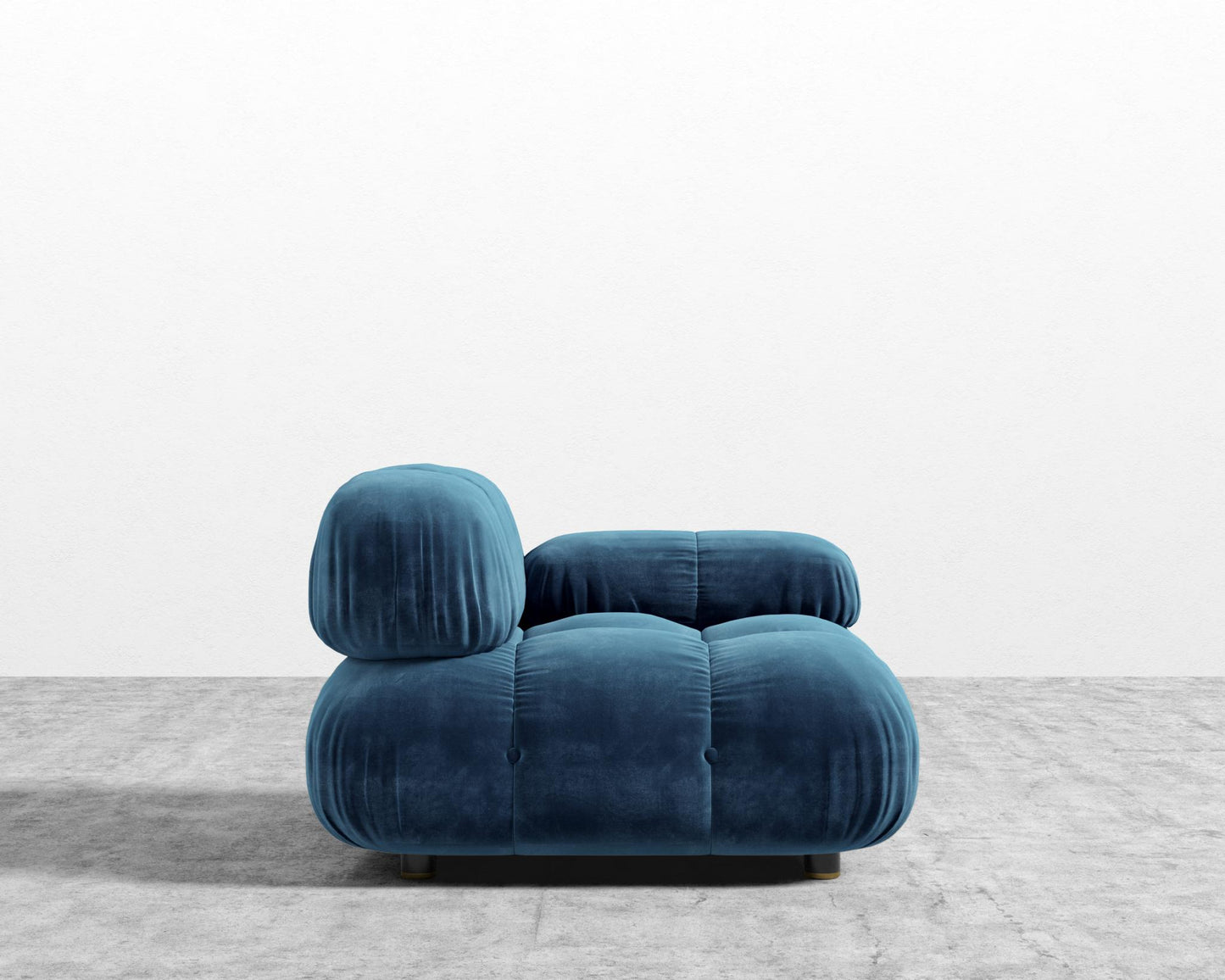 Belia Right Arm - Plush Velvet - Cobalt