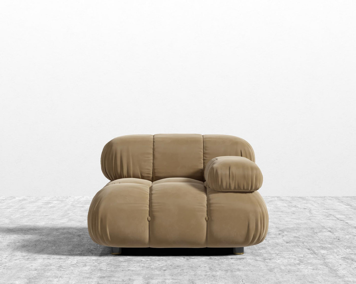 Belia Right Arm - Plush Velvet - Dune