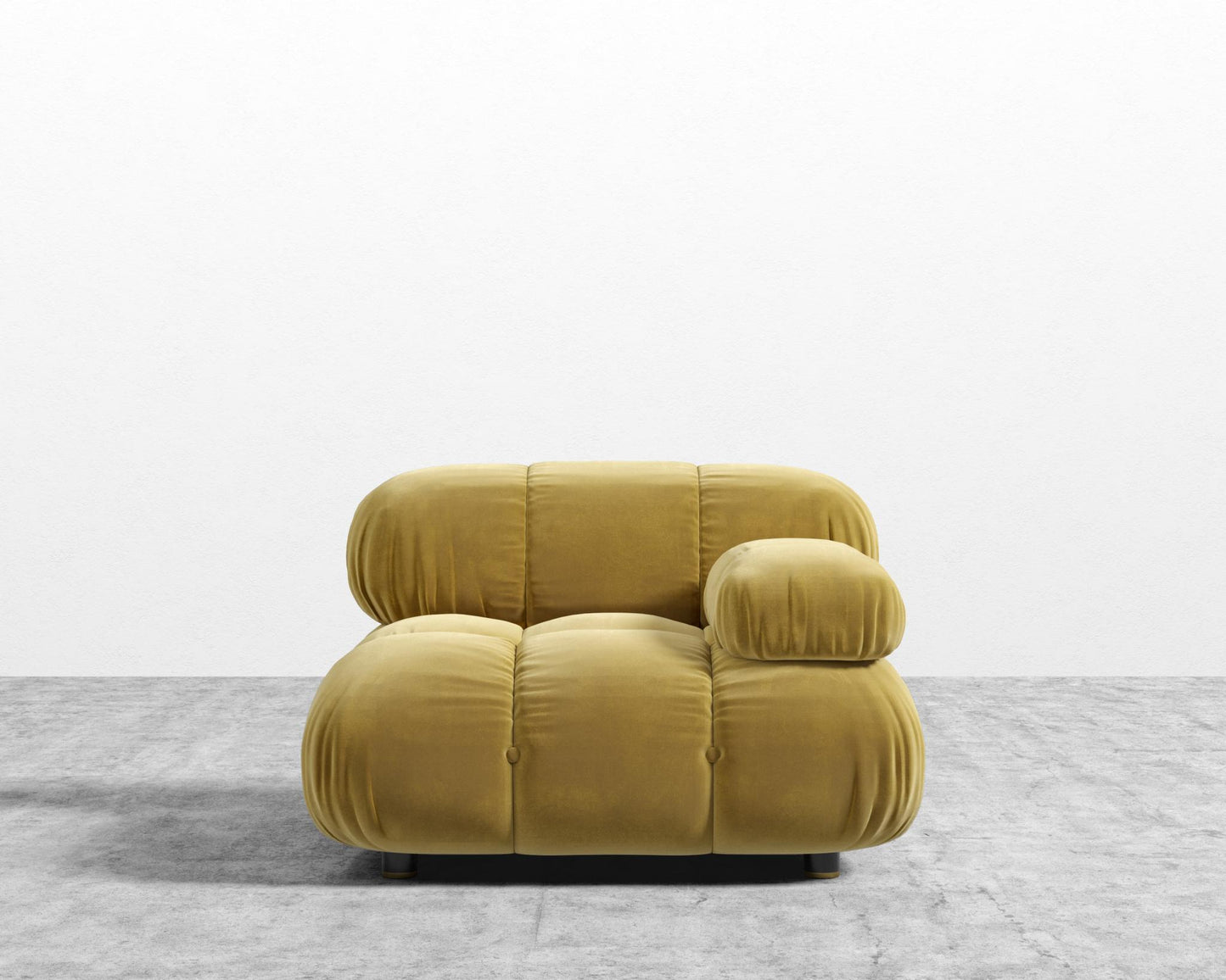 Belia Right Arm - Plush Velvet - Golden Beryl