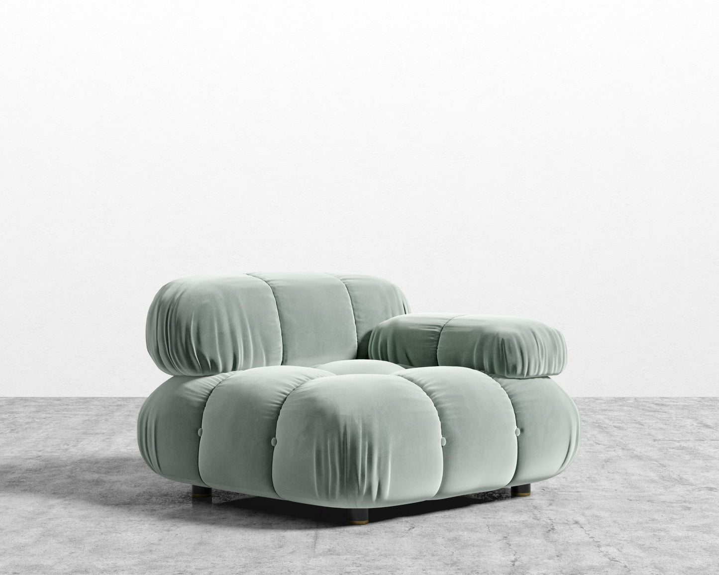 Belia Right Arm - Plush Velvet - Moonstone