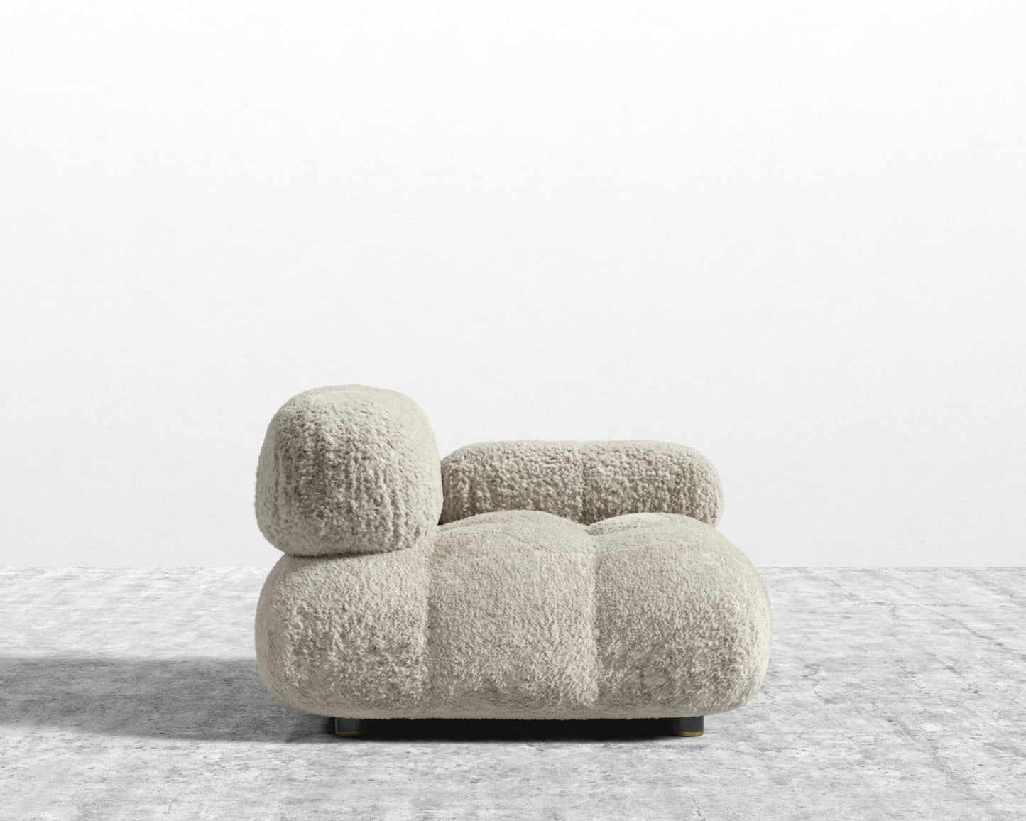 Belia Right Arm - Shearling - Almond