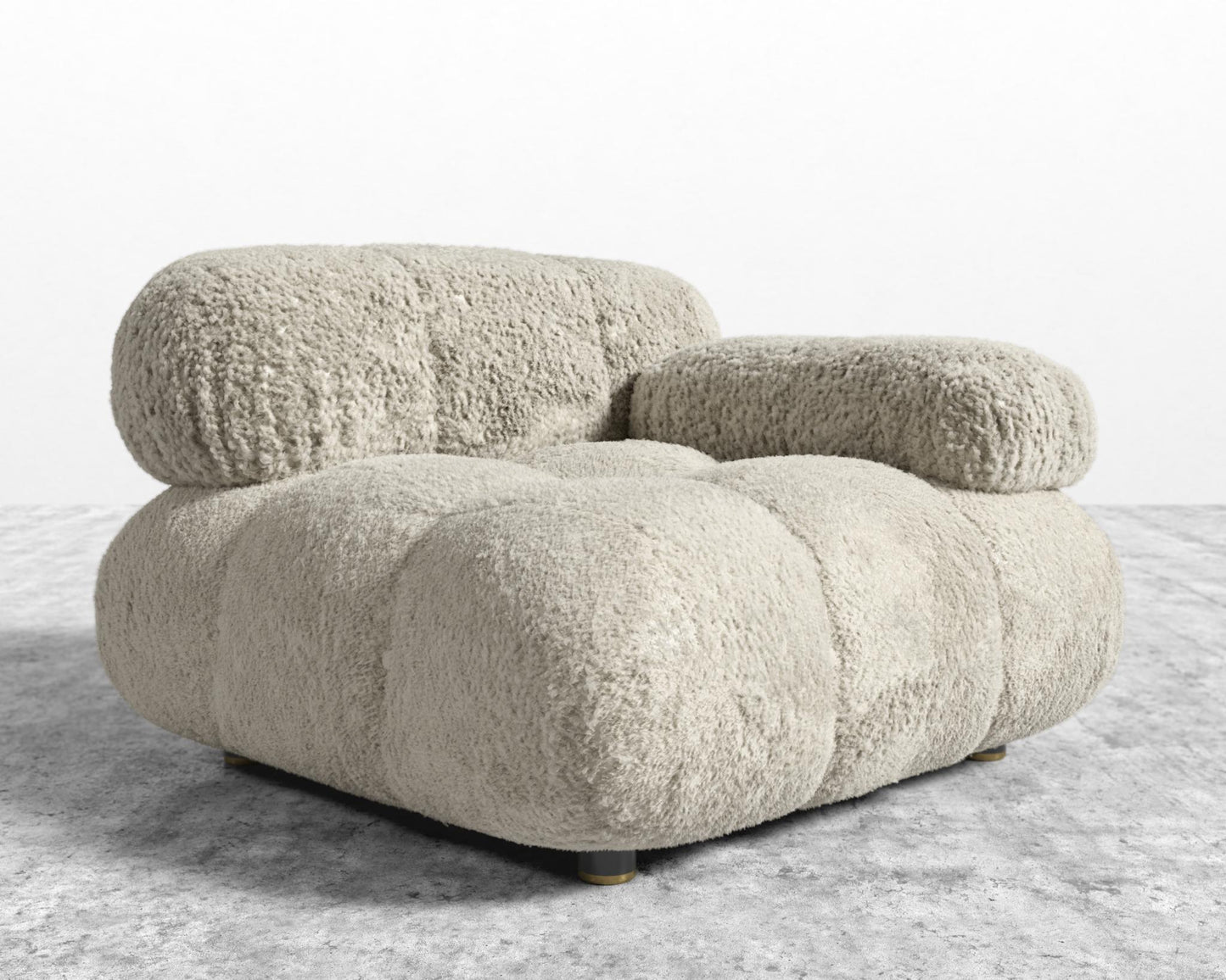 Belia Right Arm - Shearling - Almond