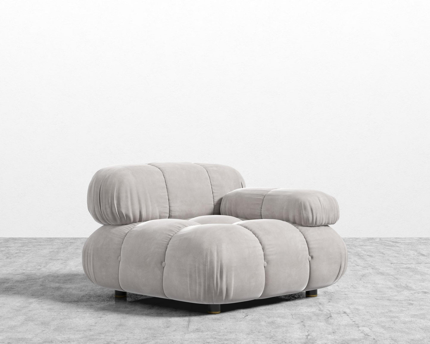 Belia Right Arm - Venice Vegan Suede - Chiffon