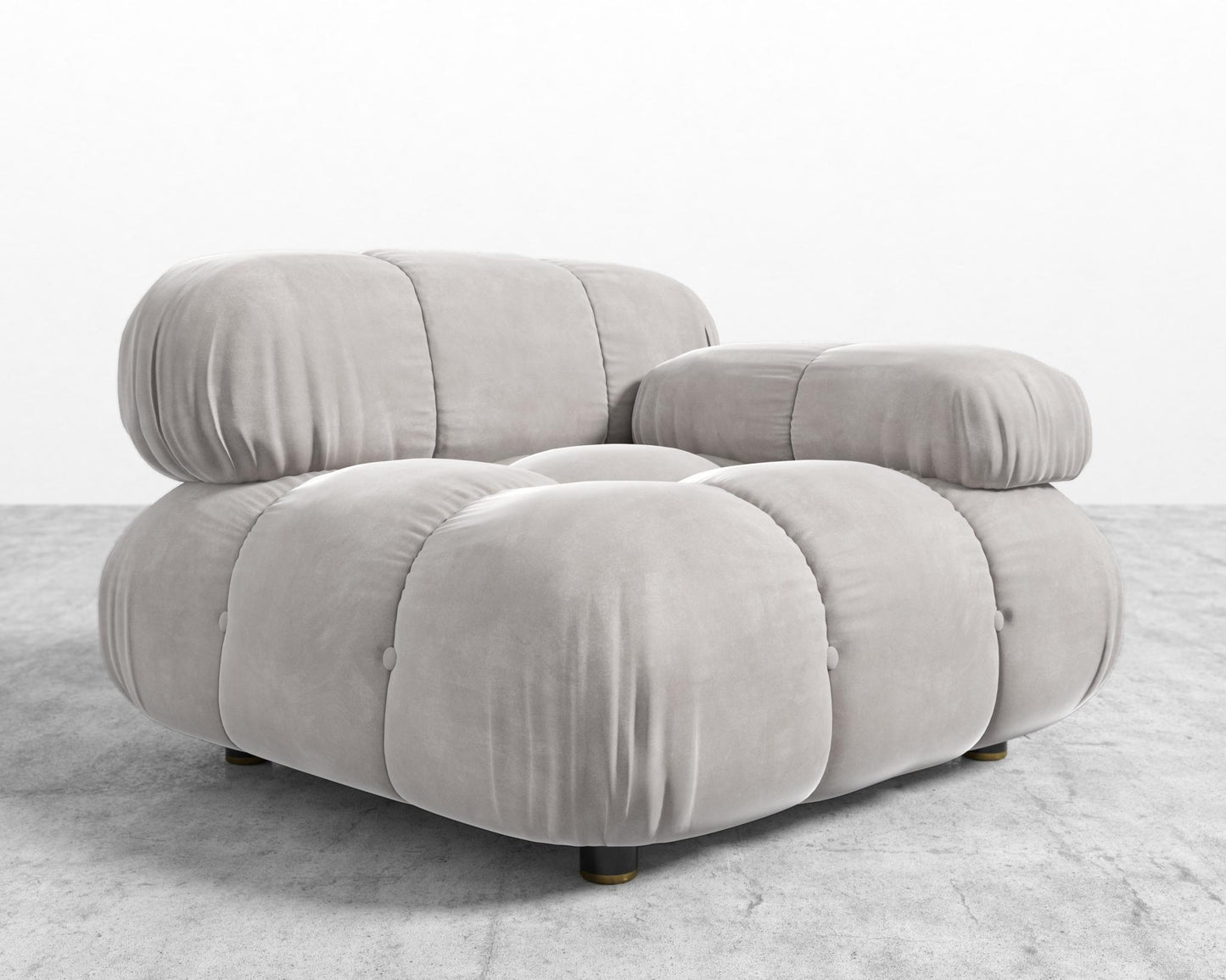 Belia Right Arm - Venice Vegan Suede - Chiffon