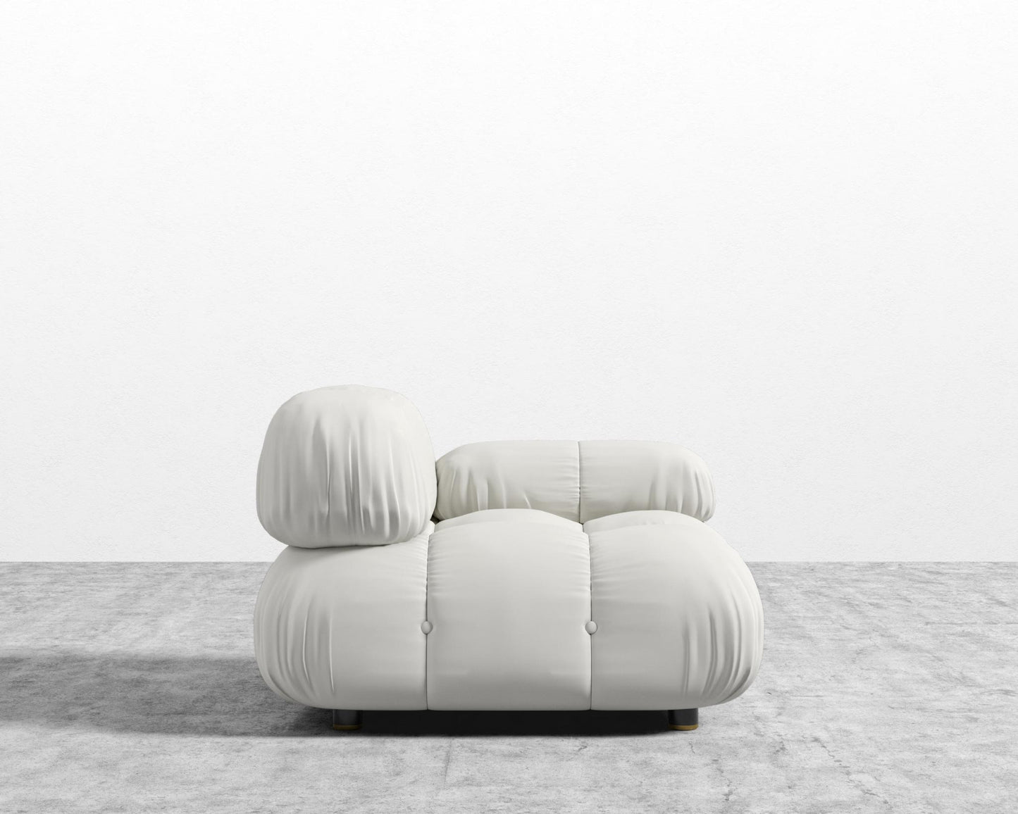 Belia Right Arm - Microfiber Leather - Trento Eggshell