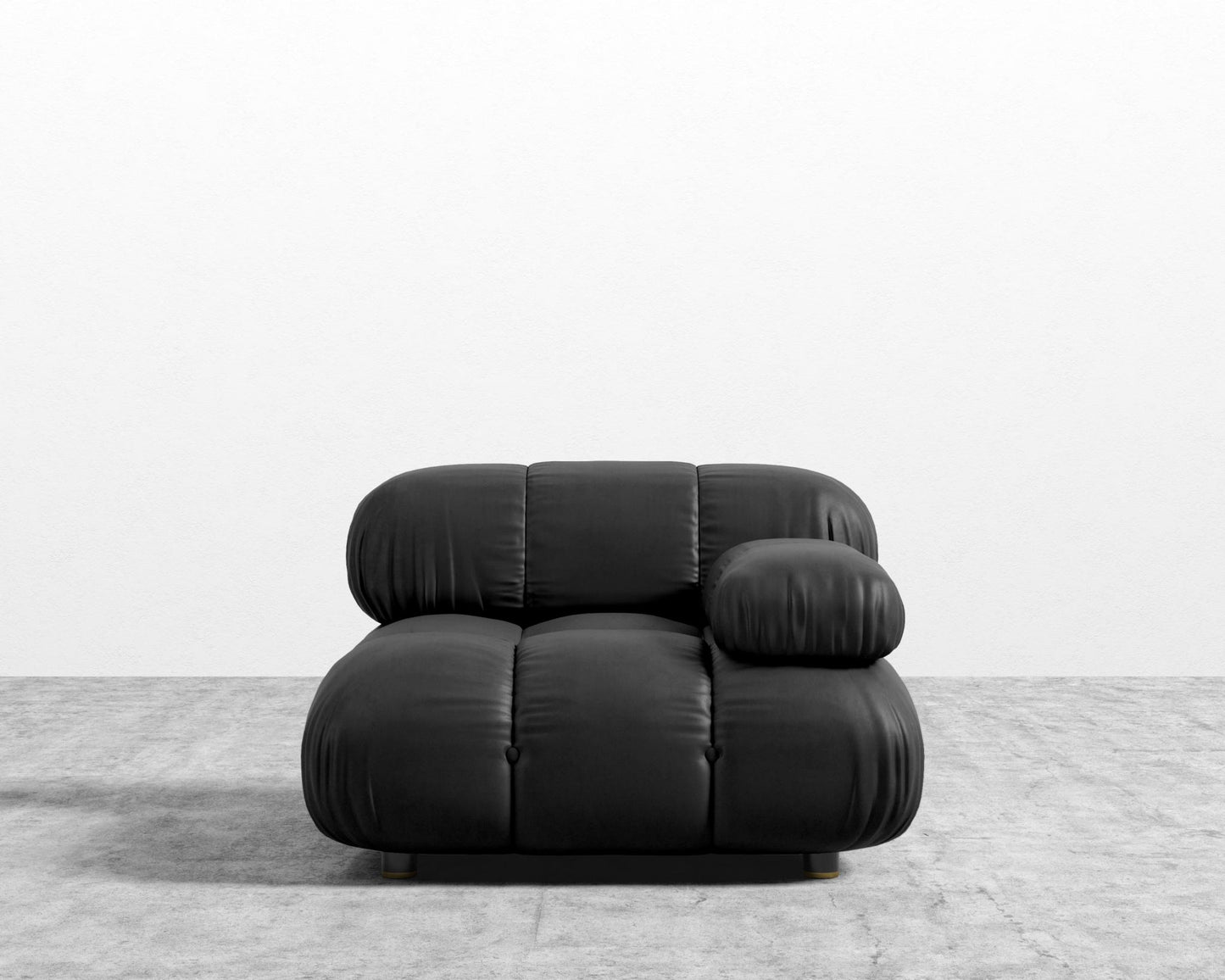 Belia Right Arm - Microfiber Leather - Trento Jet Black