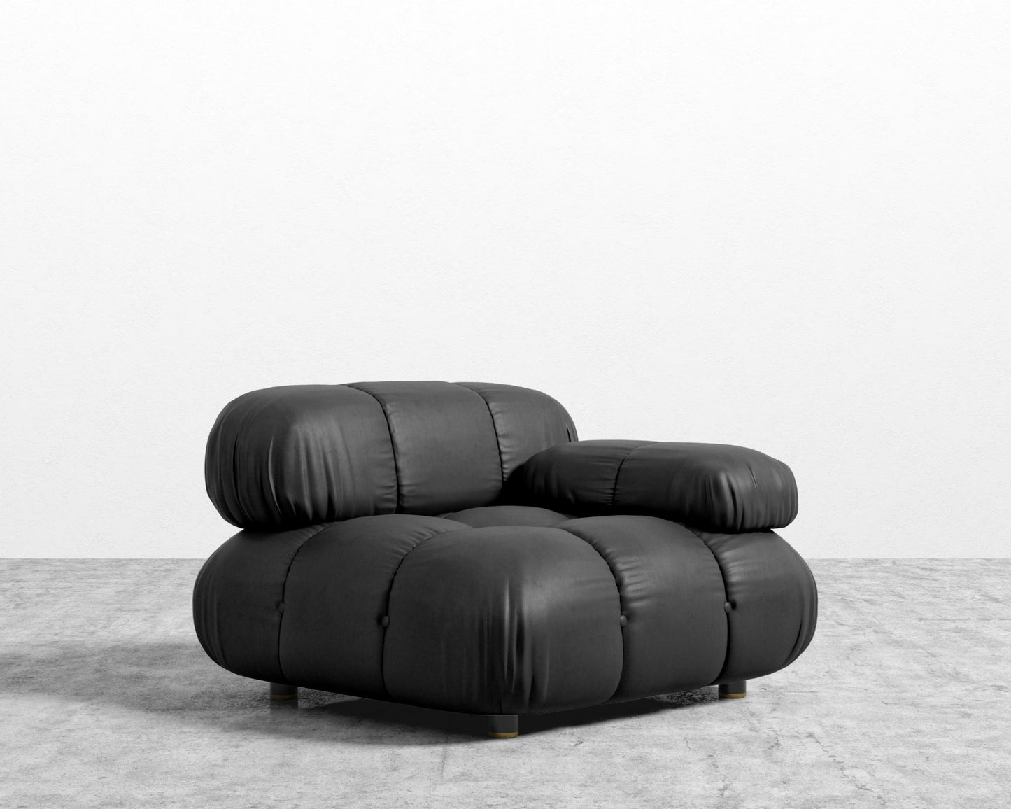 Belia Right Arm - Microfiber Leather - Trento Jet Black