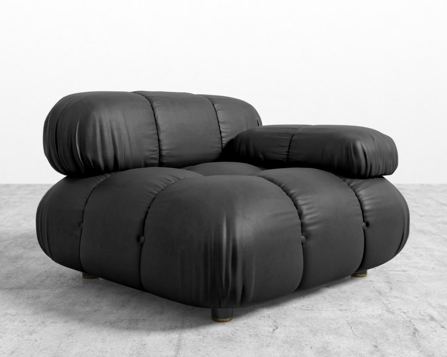 Belia Right Arm - Microfiber Leather - Trento Jet Black