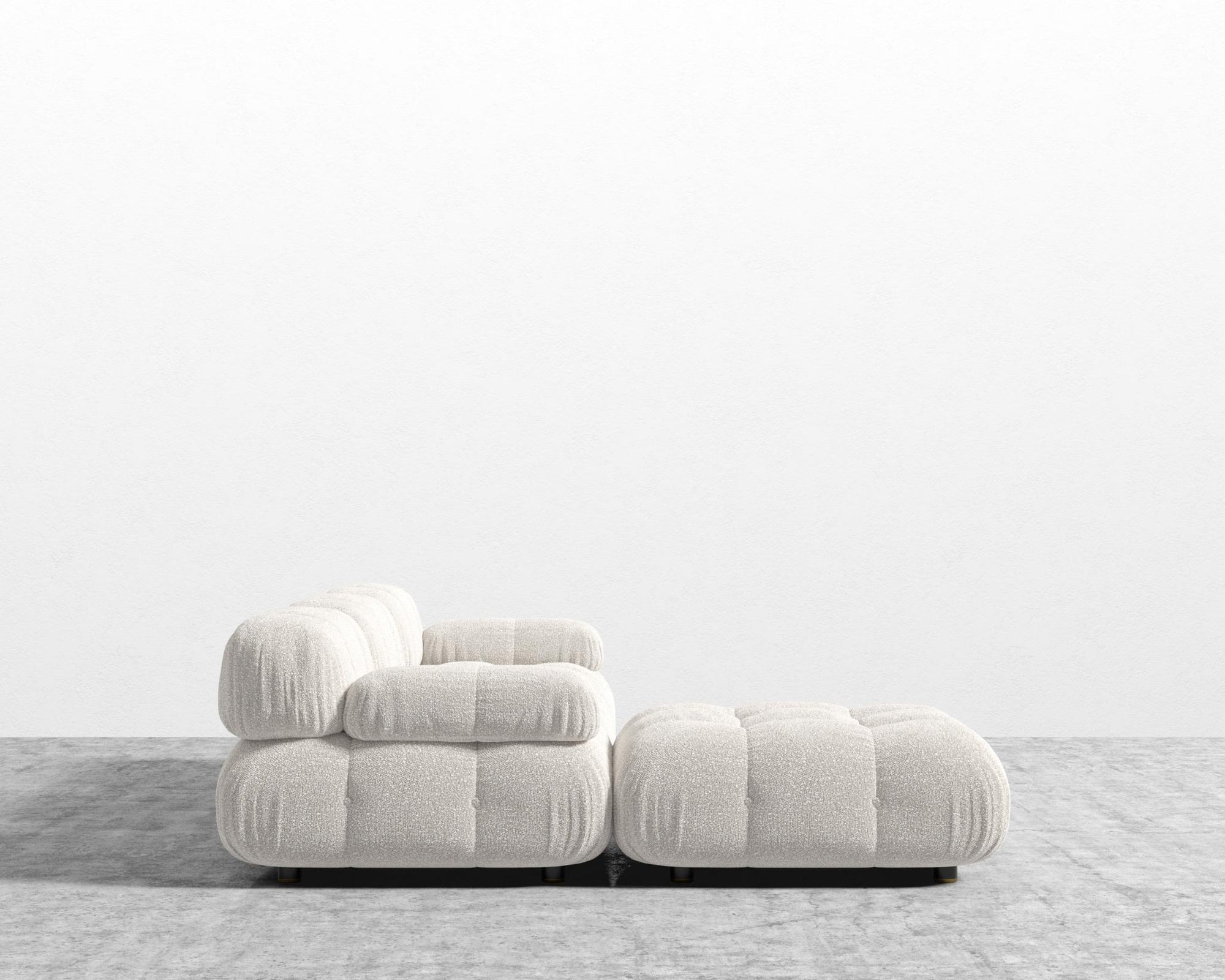 Belia Sectional Sofa - Chatou Bouclé - Pearl