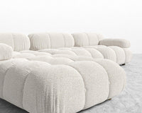 Belia Sectional Sofa - Chatou Bouclé - Pearl