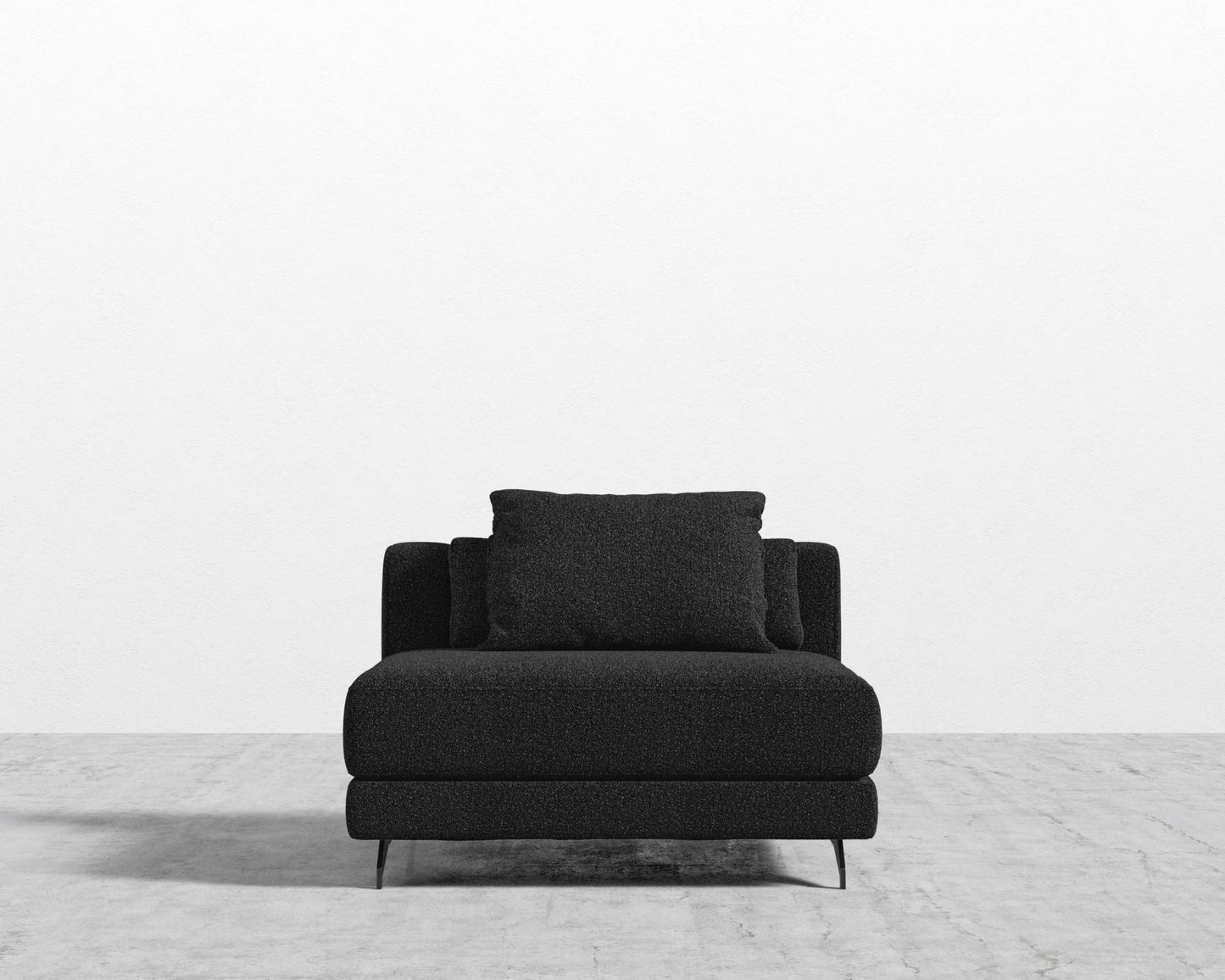 Berlin Armless - Black - Berlin, Chatou Bouclé - Caviar