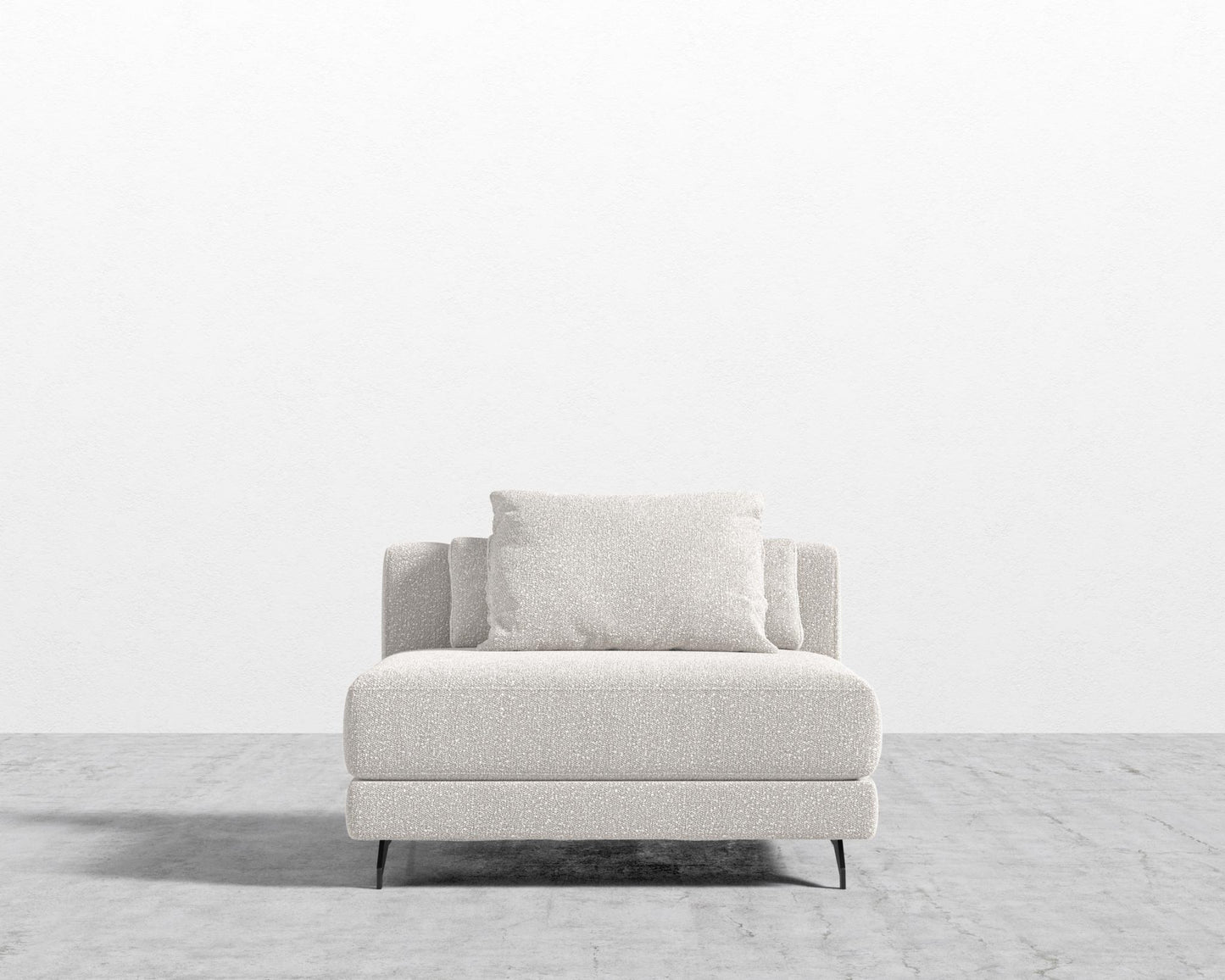 Berlin Armless - Black - Berlin, Chatou Bouclé - Pearl