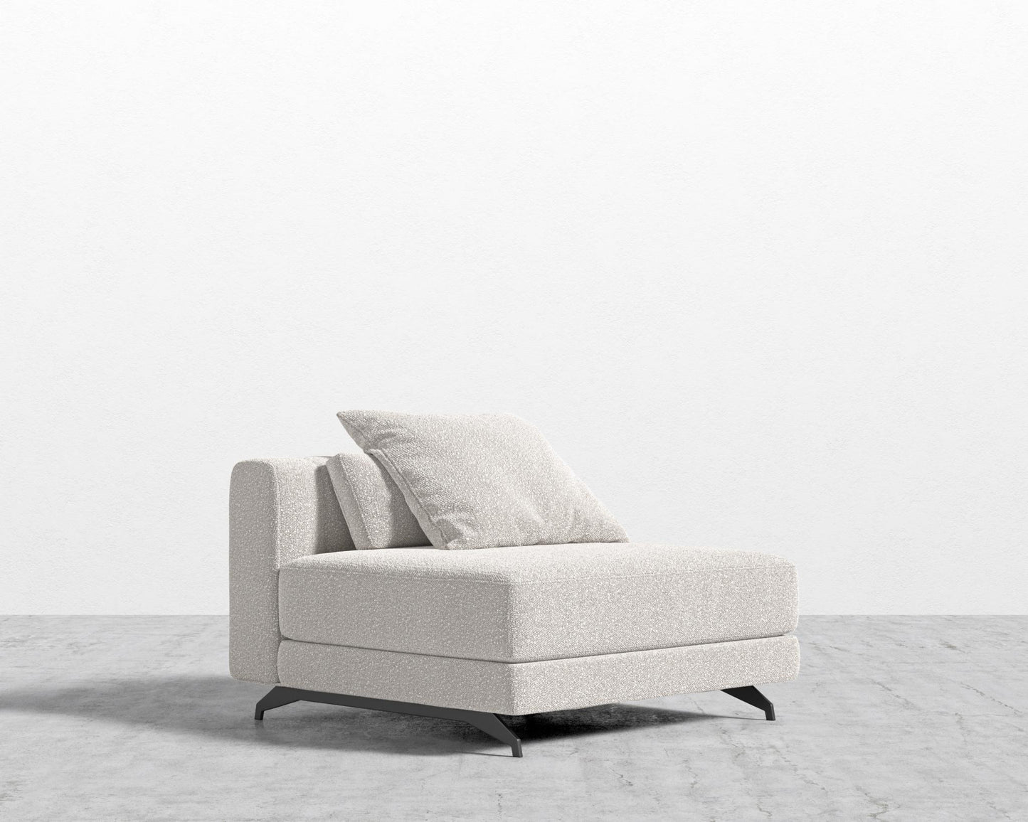 Berlin Armless - Black - Berlin, Chatou Bouclé - Pearl