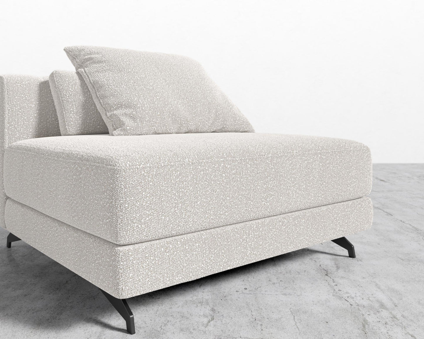 Berlin Armless - Black - Berlin, Chatou Bouclé - Pearl