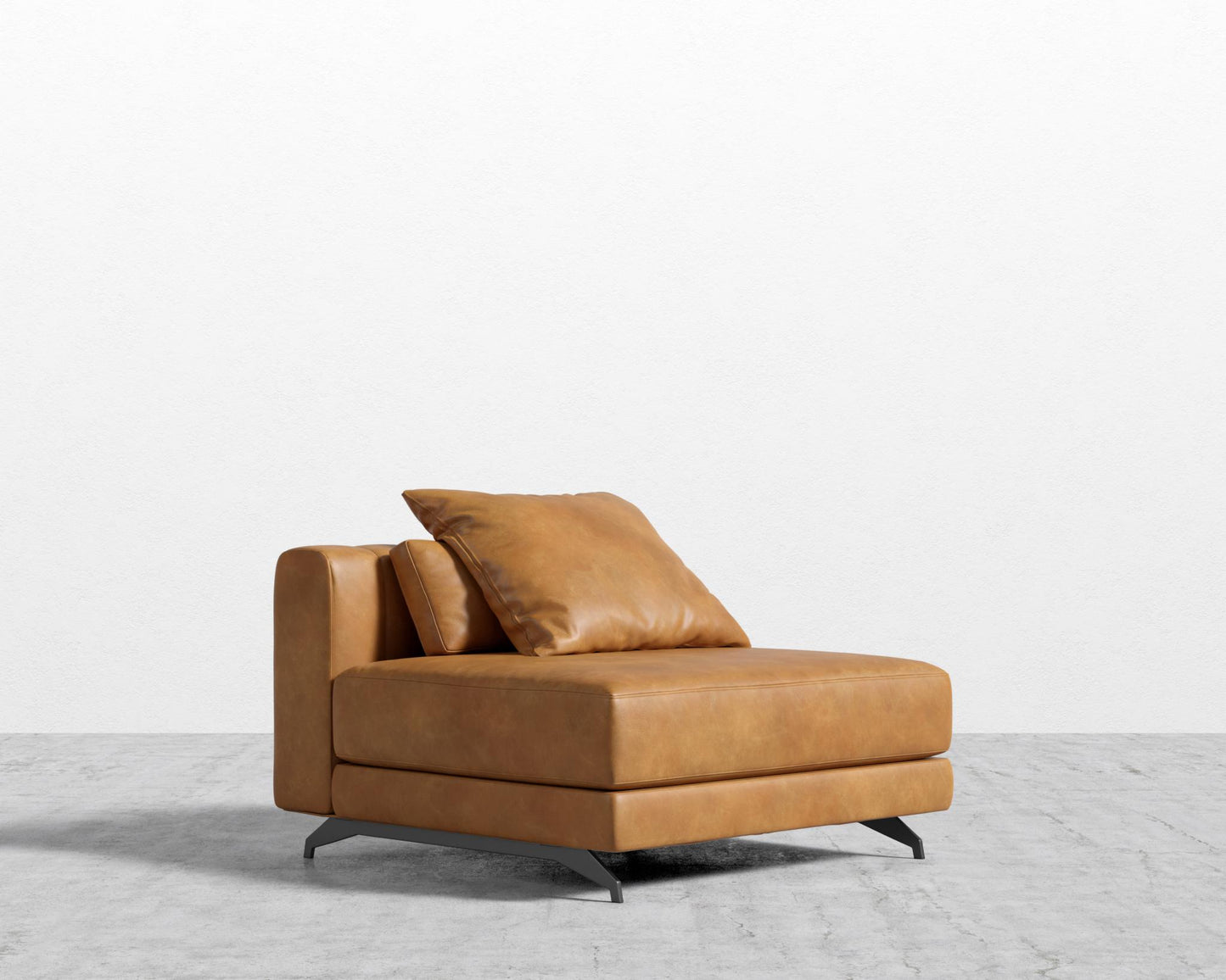 Berlin Armless - Black - Berlin, Microfiber Leather - Trento Morocco