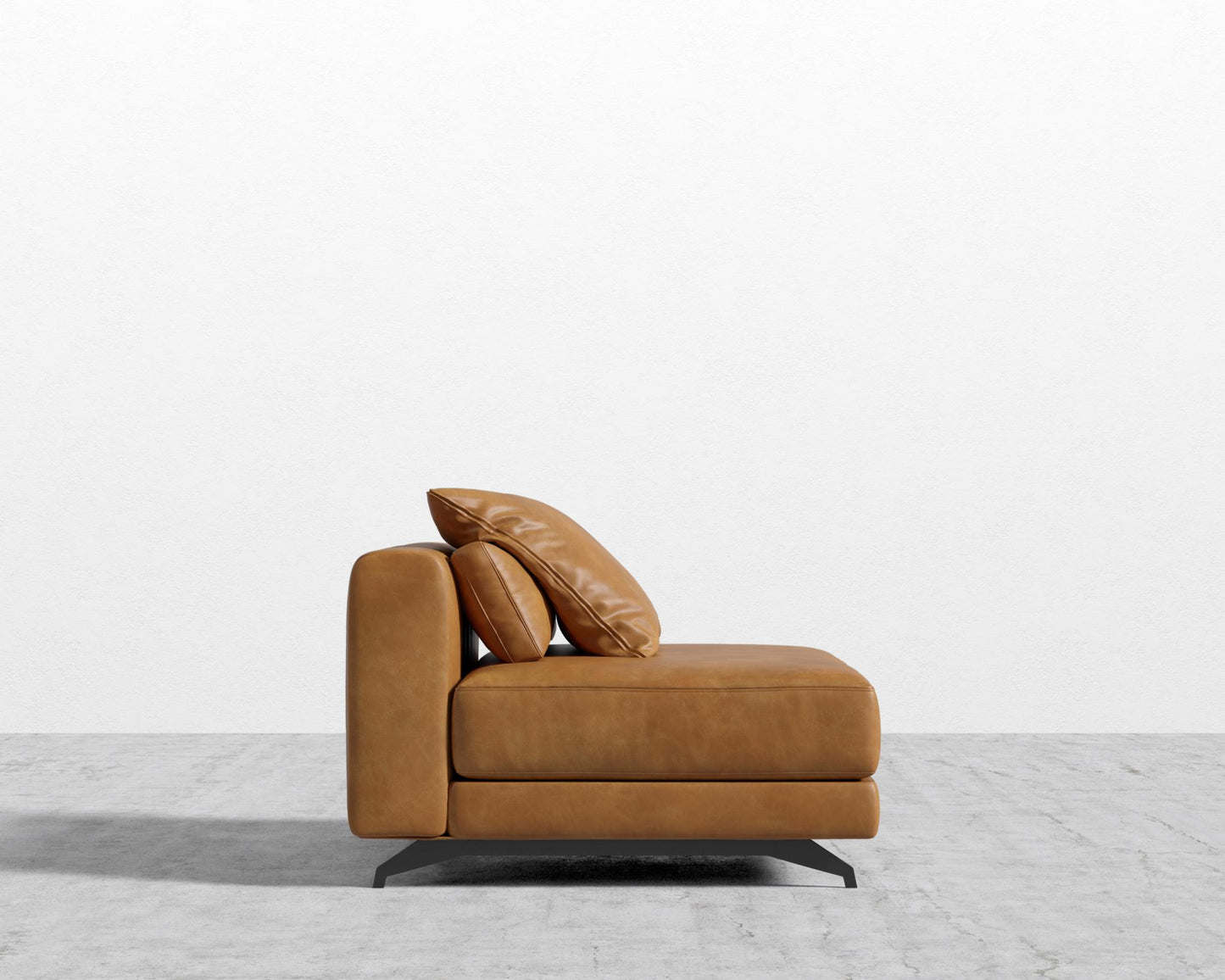 Berlin Armless - Black - Berlin, Microfiber Leather - Trento Morocco