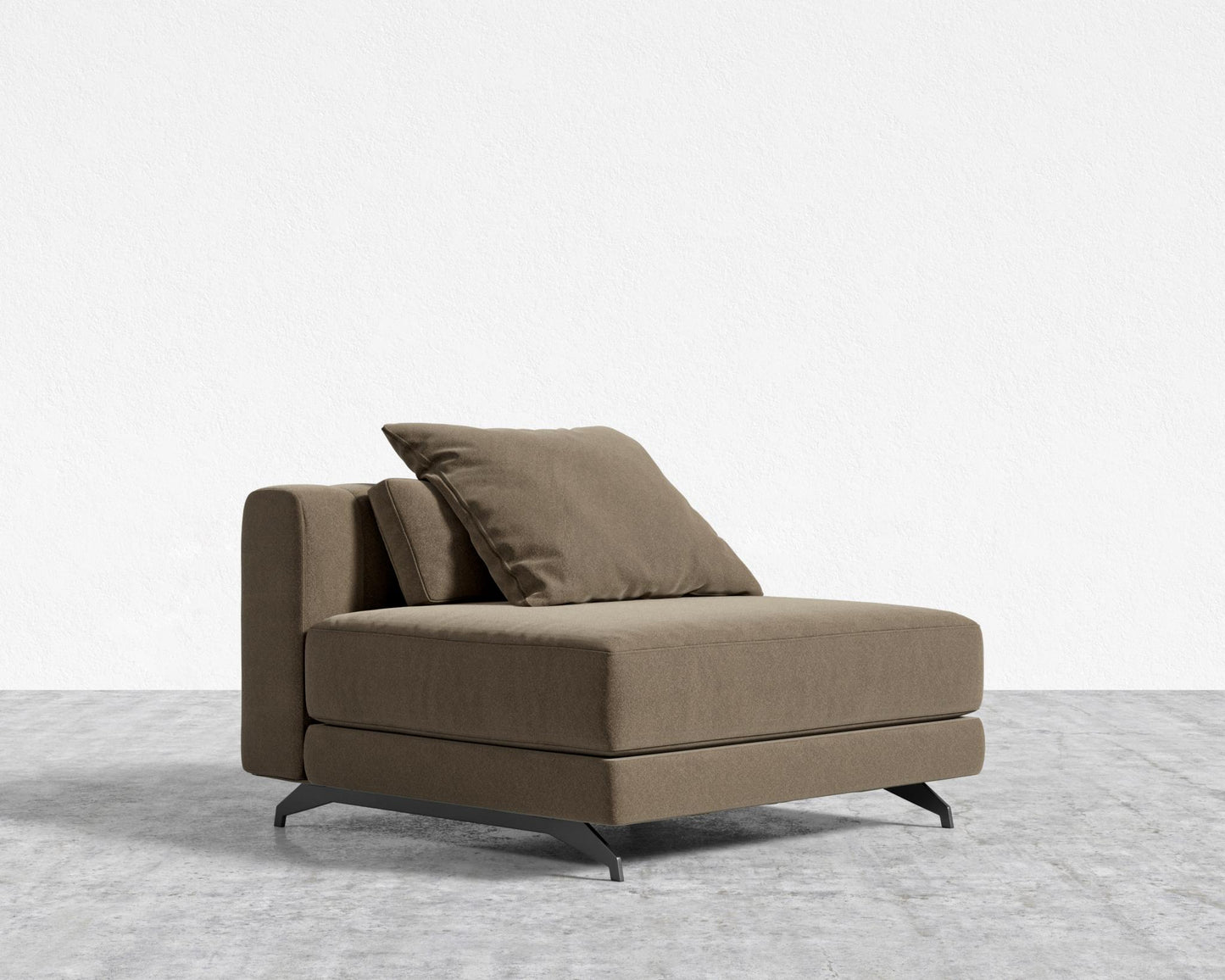 Berlin Armless - Black - Berlin, Ombra Velvet - Smoky Brown