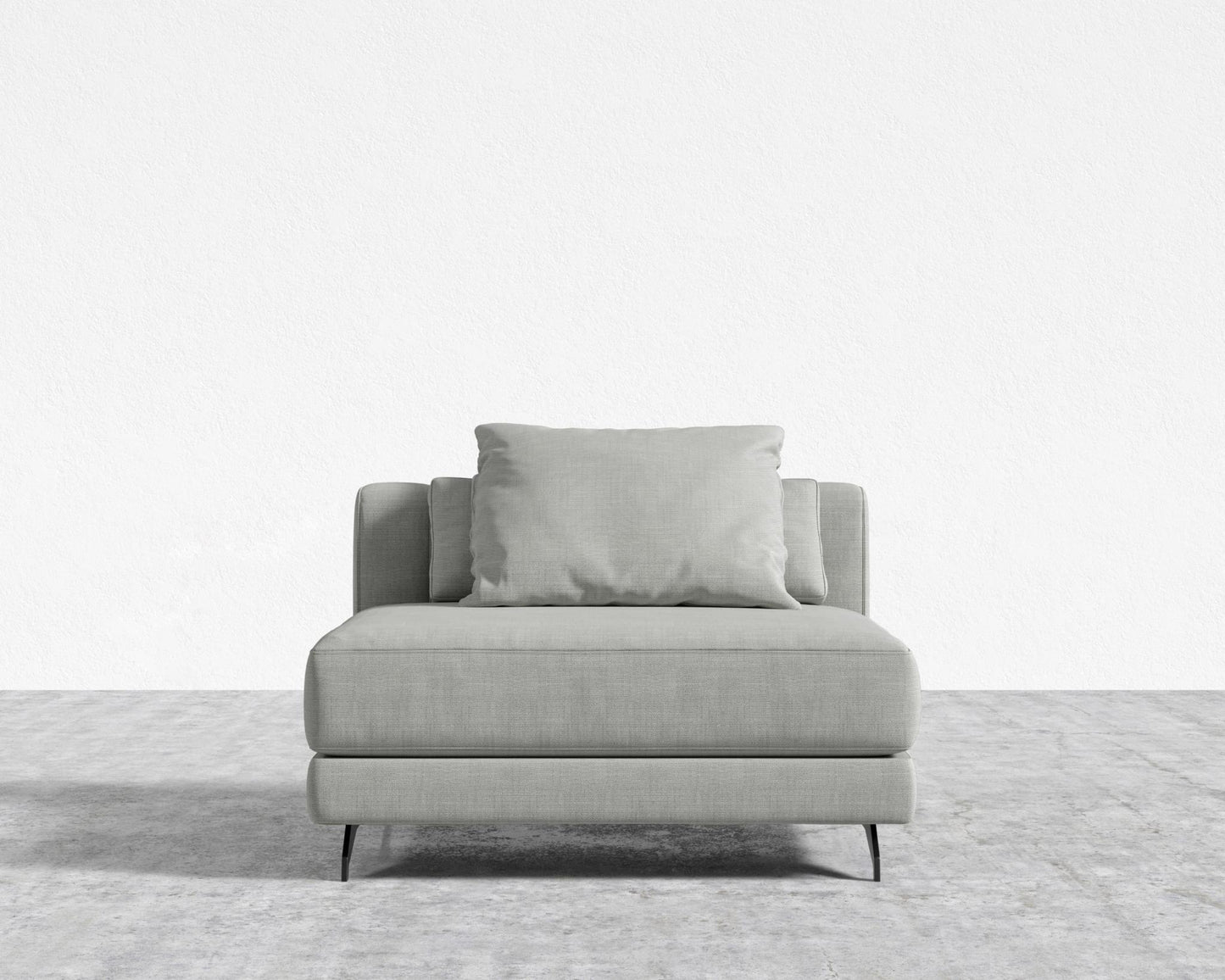 Berlin Armless - Black - Berlin, Performance Linen - Dove