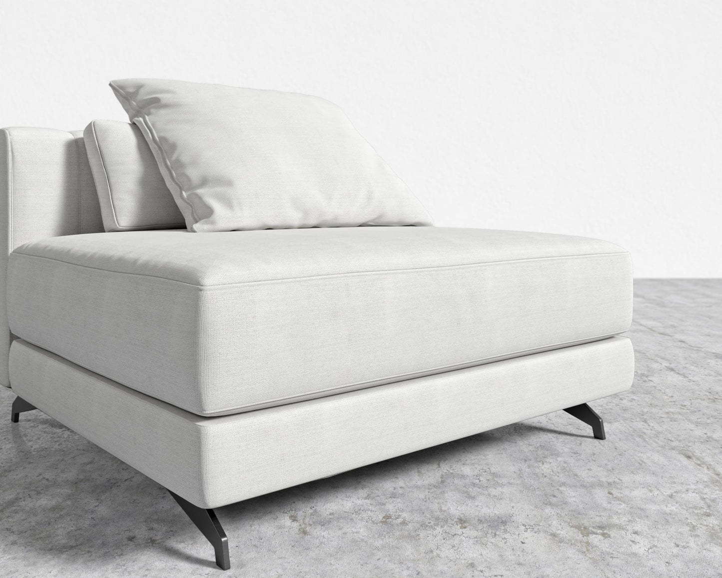 Berlin Armless - Black - Berlin, Performance Linen - Swan