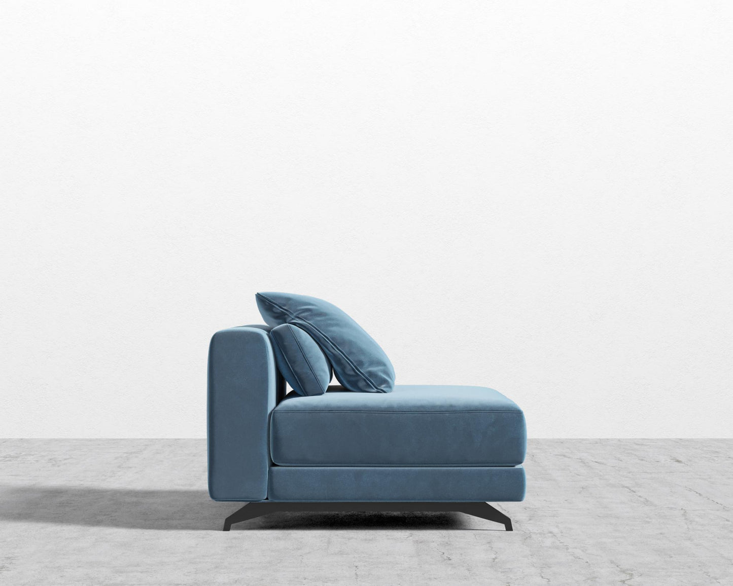 Berlin Armless - Black - Berlin, Plush Velvet - Solstice