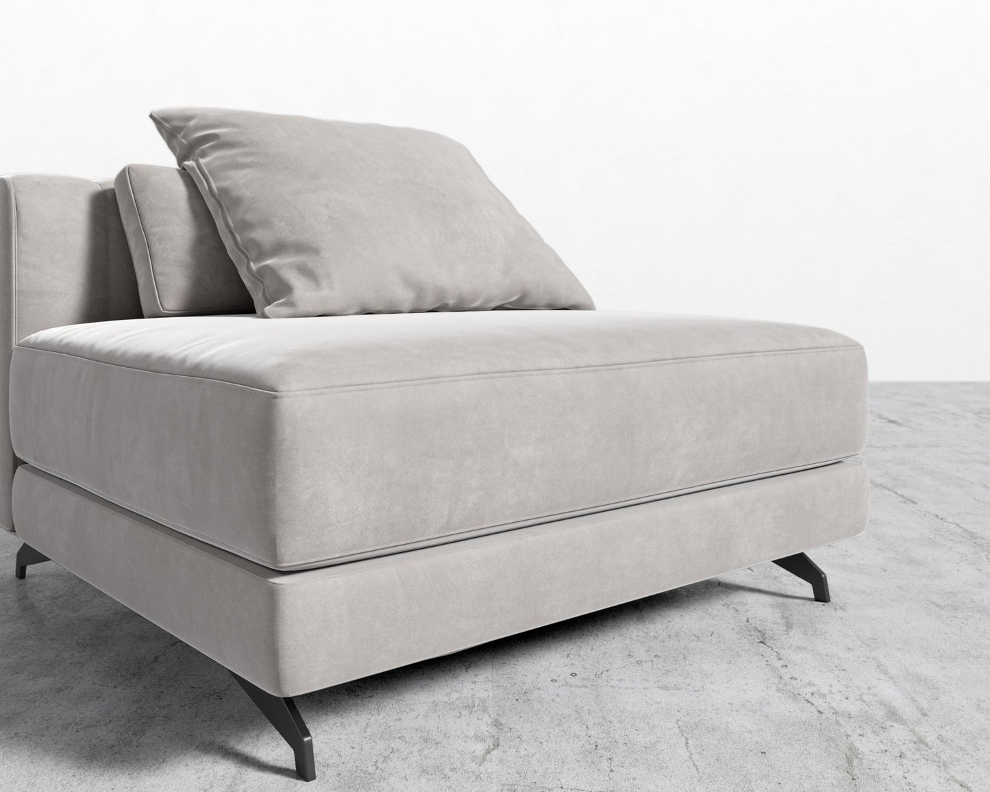 Berlin Armless - Black - Berlin, Venice Vegan Suede - Chiffon