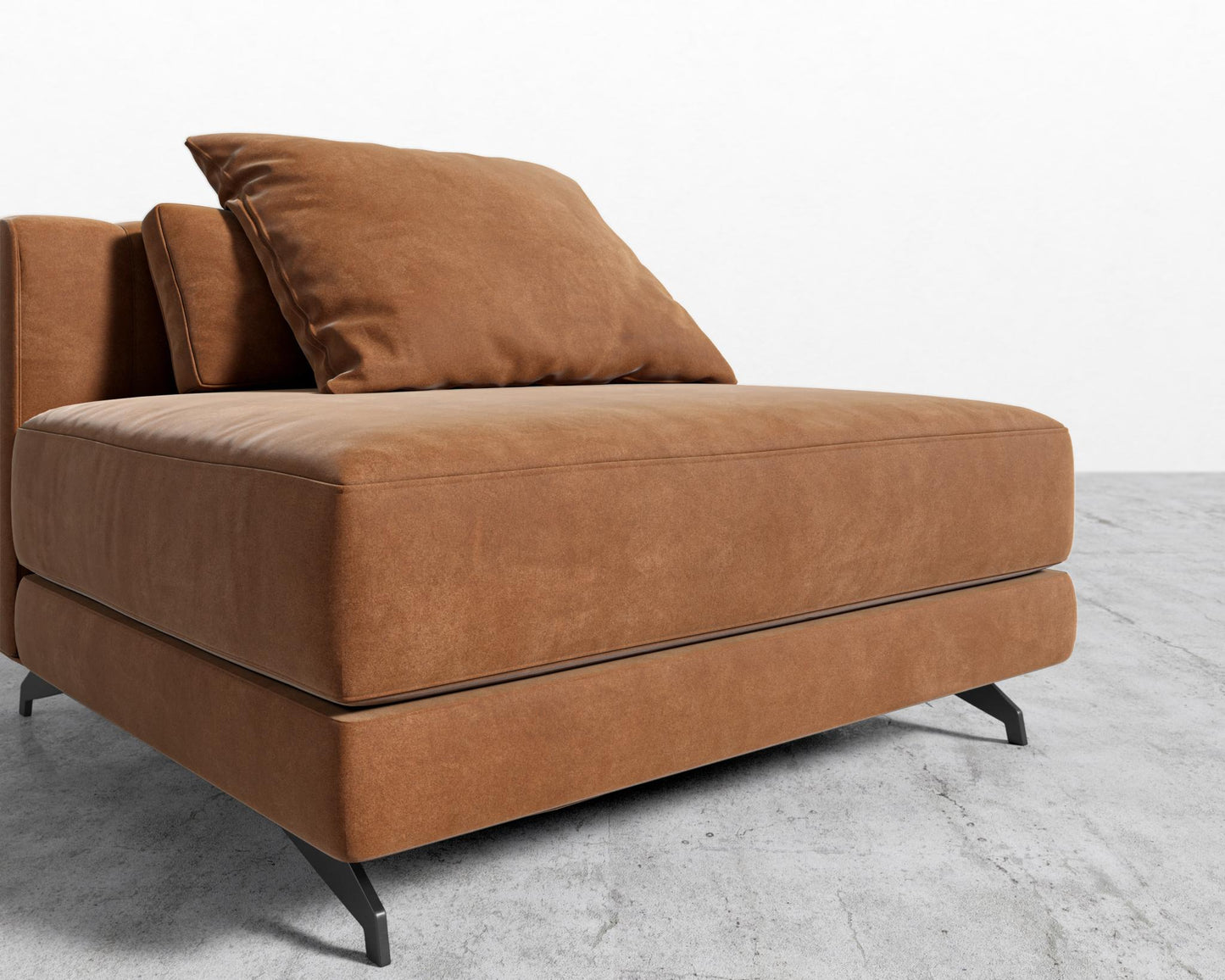 Berlin Armless - Black - Berlin, Venice Vegan Suede - Cider